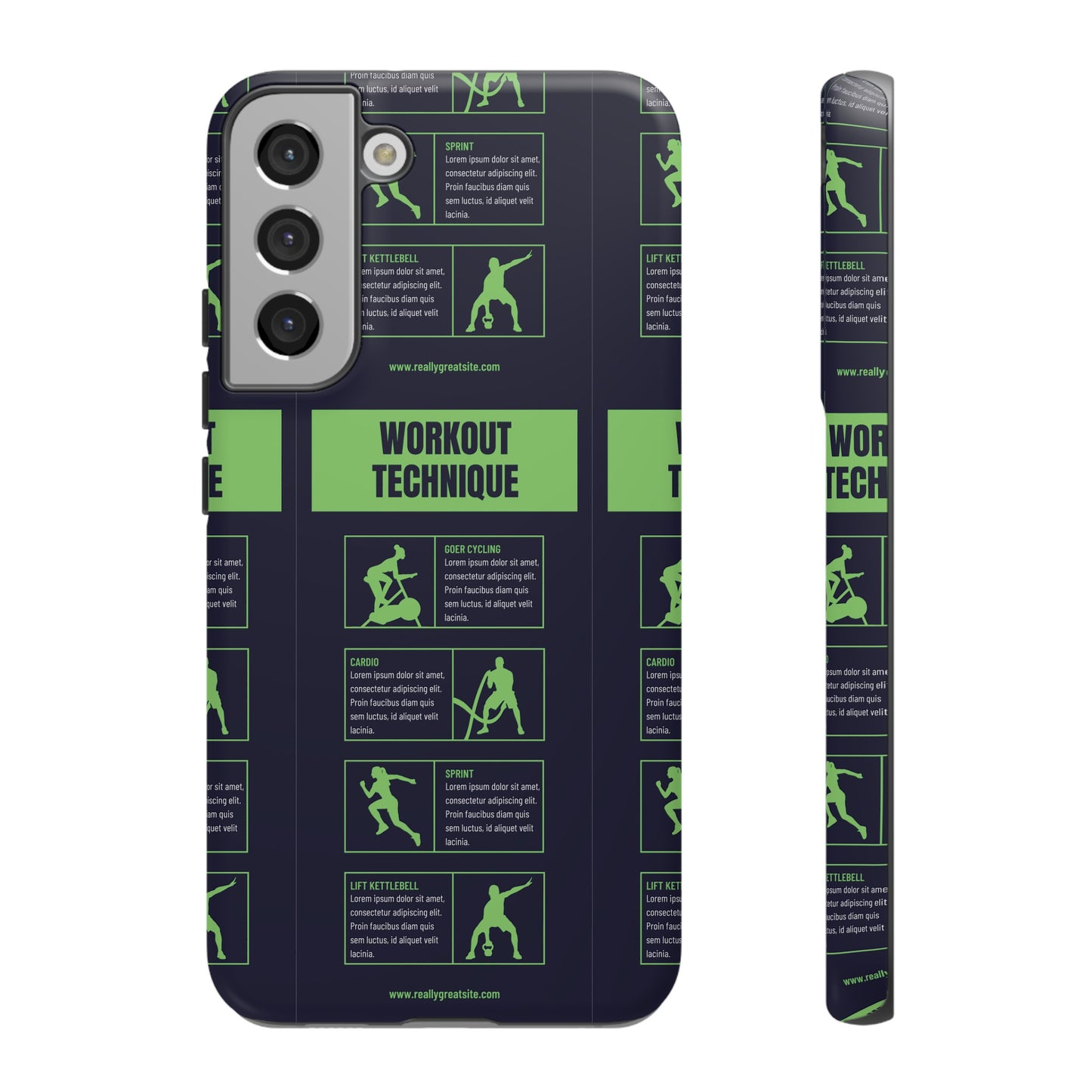 Workout Plan Wallpaper Phone Case | iPhone 15 Plus/ Pro, 14, 13, 12| Google Pixel 7, Pro, 5| Samsung Galaxy S23 All Major Phone Models