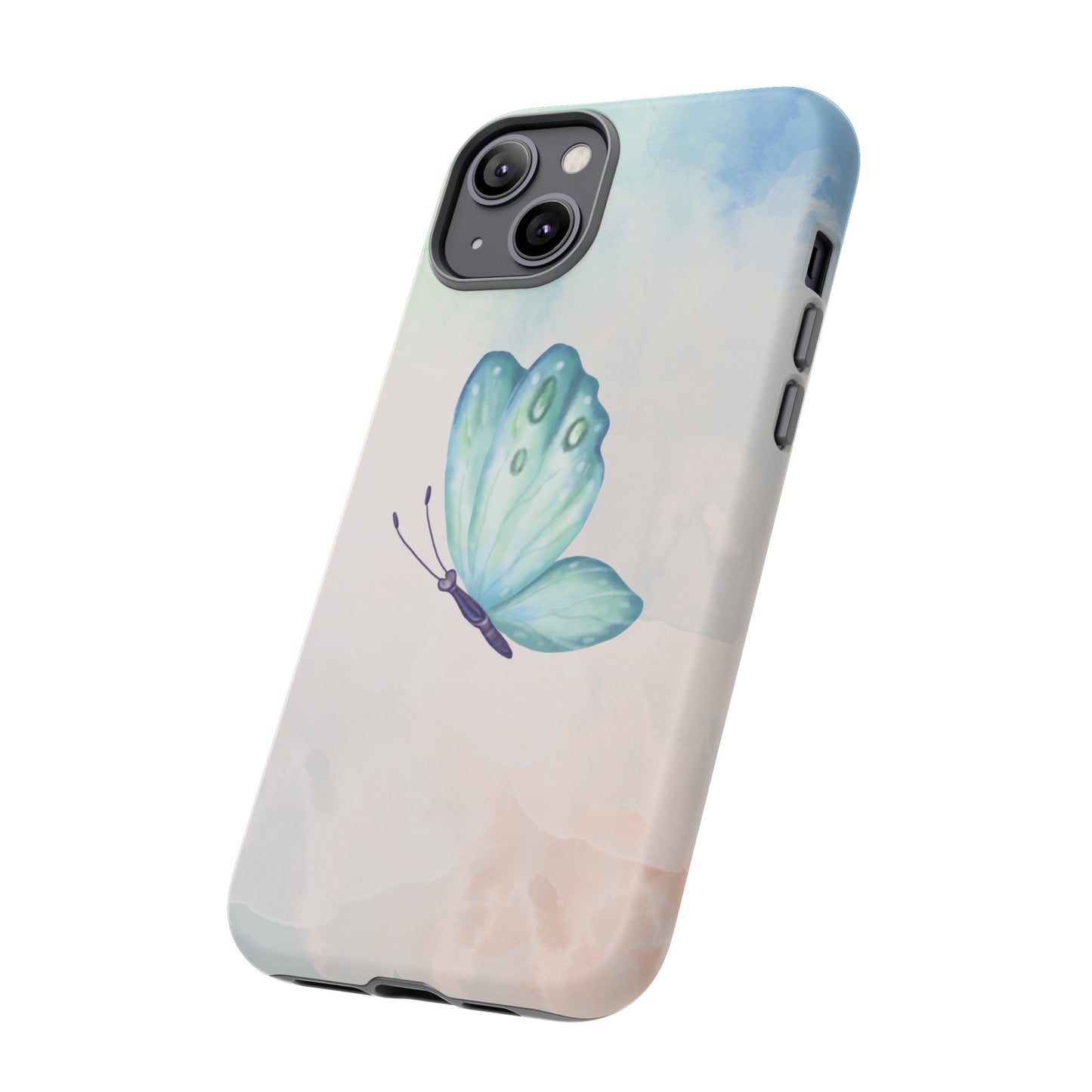 Blue Butterfly Wallpaper Phone Case  | iPhone 15 Plus/ Pro, 14, 13, 12| Google Pixel 7, Pro, 5| Samsung Galaxy S23 All Major Phone Models