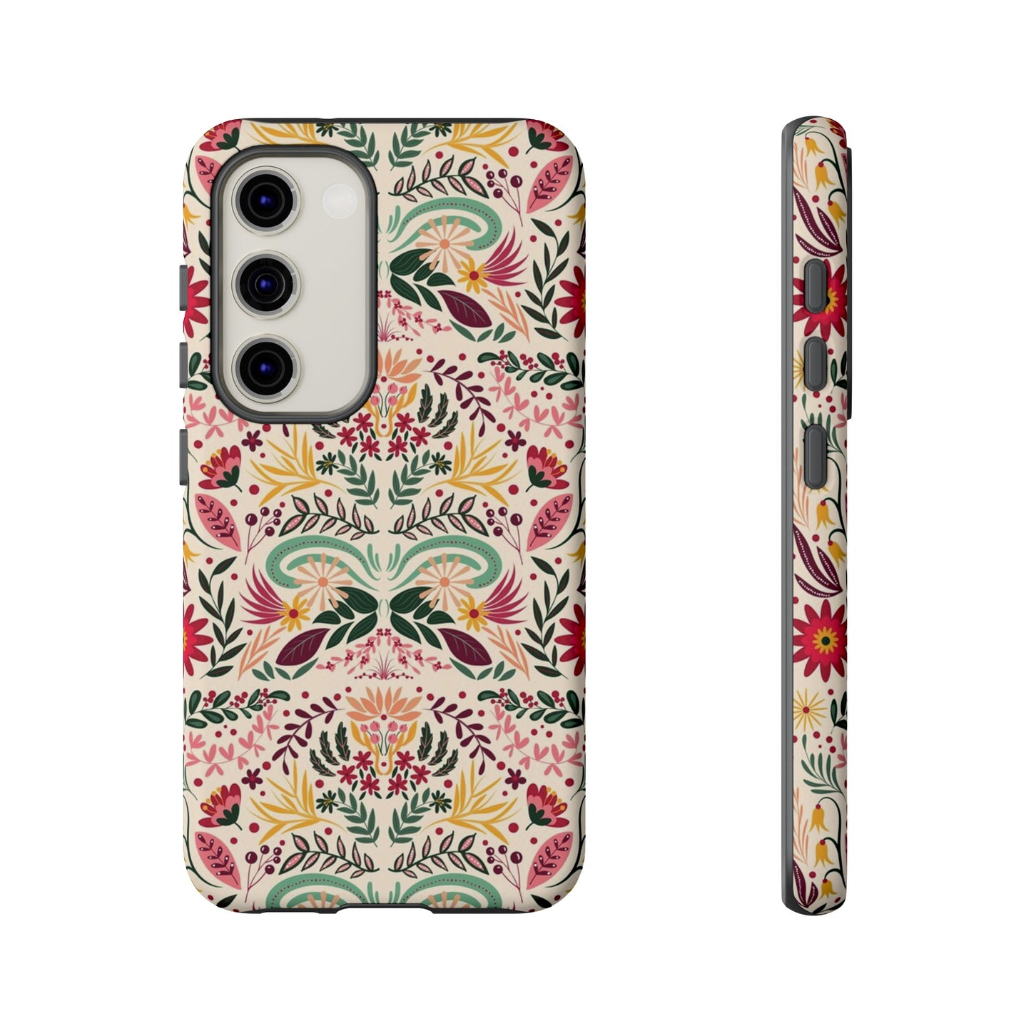 Bright Floral Wallpaper Phone Case | iPhone 15 Plus/ Pro, 14, 13, 12| Google Pixel 7, Pro, 5| Samsung Galaxy S23 All Major Phone Models