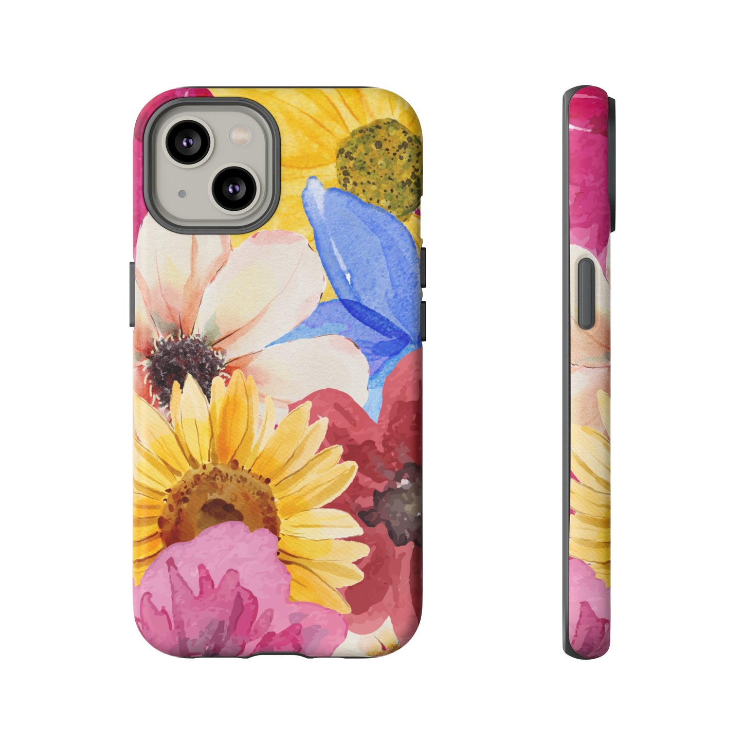 Overlapping Flowers Wallpaper Phone Case | iPhone 15 Plus/ Pro, 14, 13, 12| Google Pixel 7, Pro, 5| Samsung Galaxy S23 All Major Phone Models