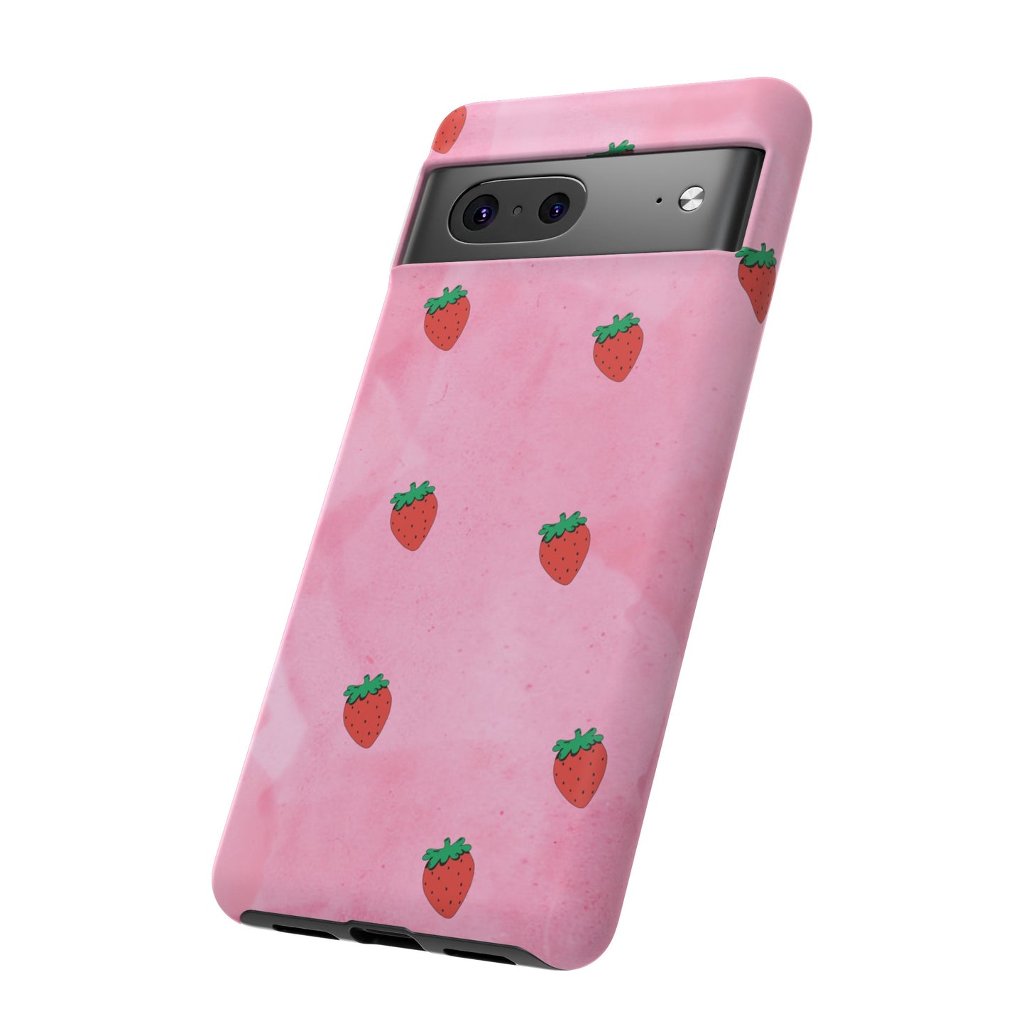 Strawberry Wallpaper Phone Case | iPhone 15 Plus/ Pro, 14, 13, 12| Google Pixel 7, Pro, 5| Samsung Galaxy S23 All Major Phone Models