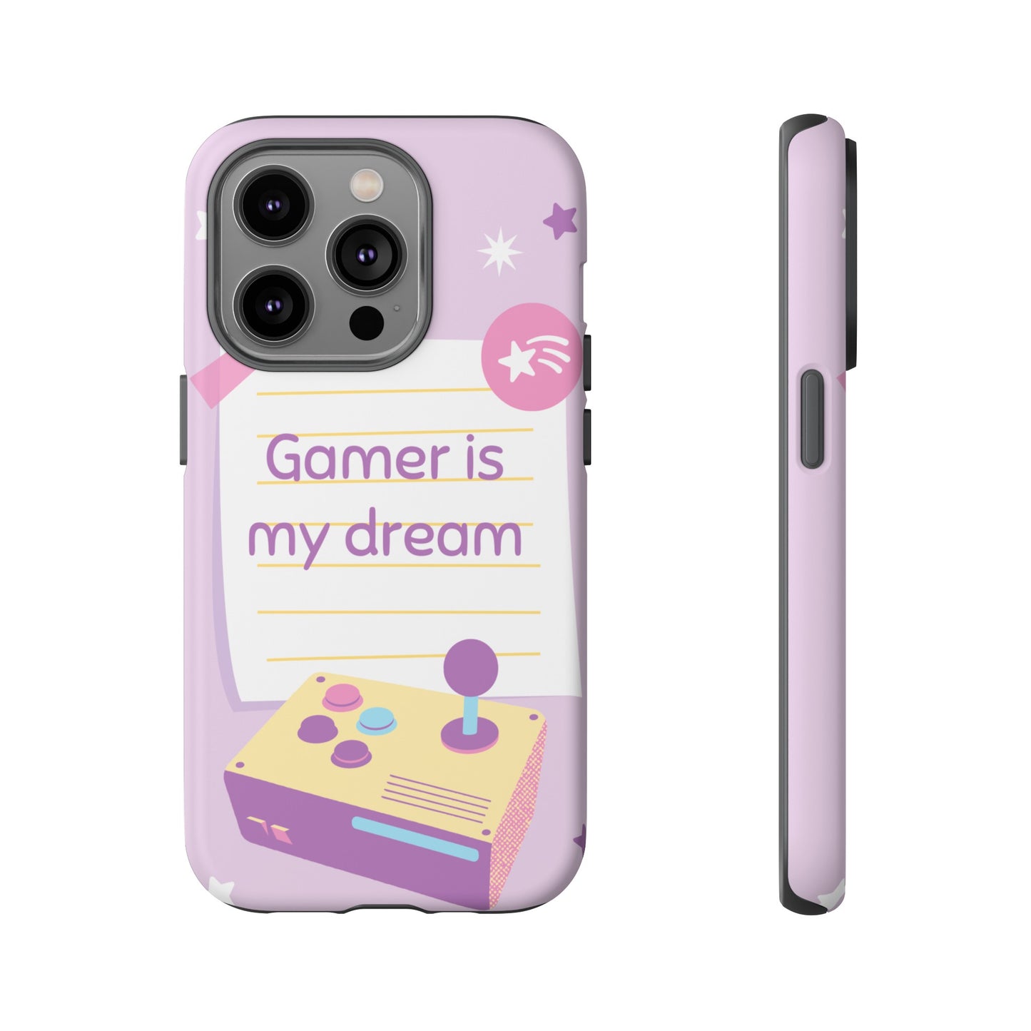 Gamer Is My Dream Job Wallpaper Phone Case | iPhone 15 Plus/ Pro, 14, 13, 12| Google Pixel 7, Pro, 5| Samsung Galaxy S23 All Major Phone Models