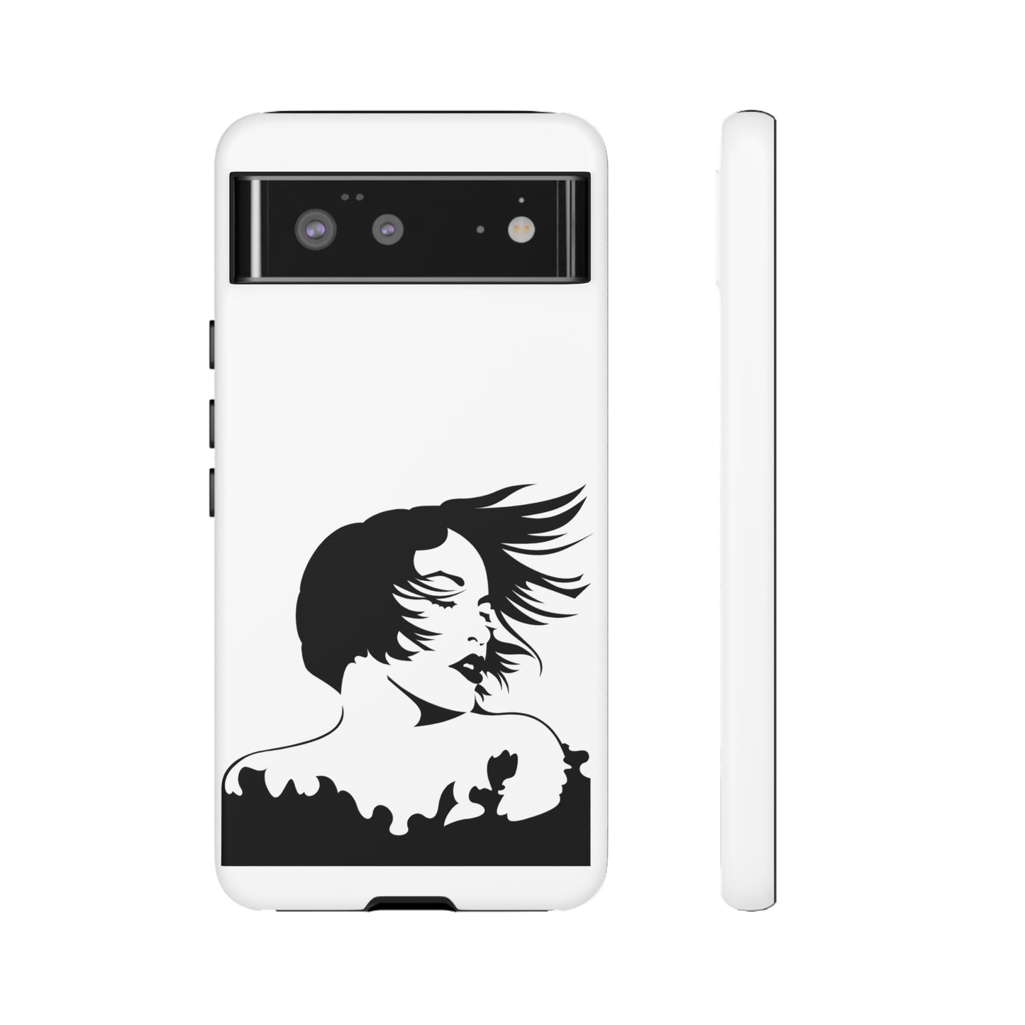 Woman In The Wind Phone Case | iPhone 15 Plus/ Pro, 14, 13, 12| Google Pixel 7, Pro, 5| Samsung Galaxy S23 All Major Phone Models