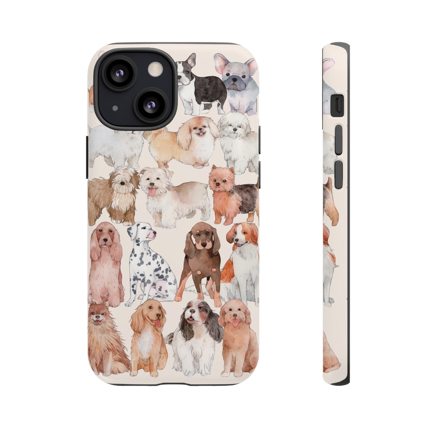 Dog Collage Wallpaper Phone Case | iPhone 15 Plus/ Pro, 14, 13, 12| Google Pixel 7, Pro, 5| Samsung Galaxy S23 All Major Phone Models