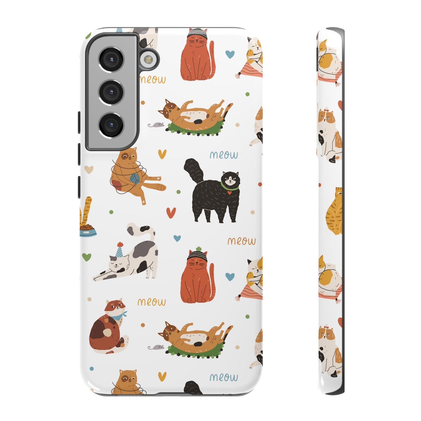 Collage of Cats Wallpaper Phone Case | iPhone 15 Plus/ Pro, 14, 13, 12| Google Pixel 7, Pro, 5| Samsung Galaxy S23 All Major Phone Models