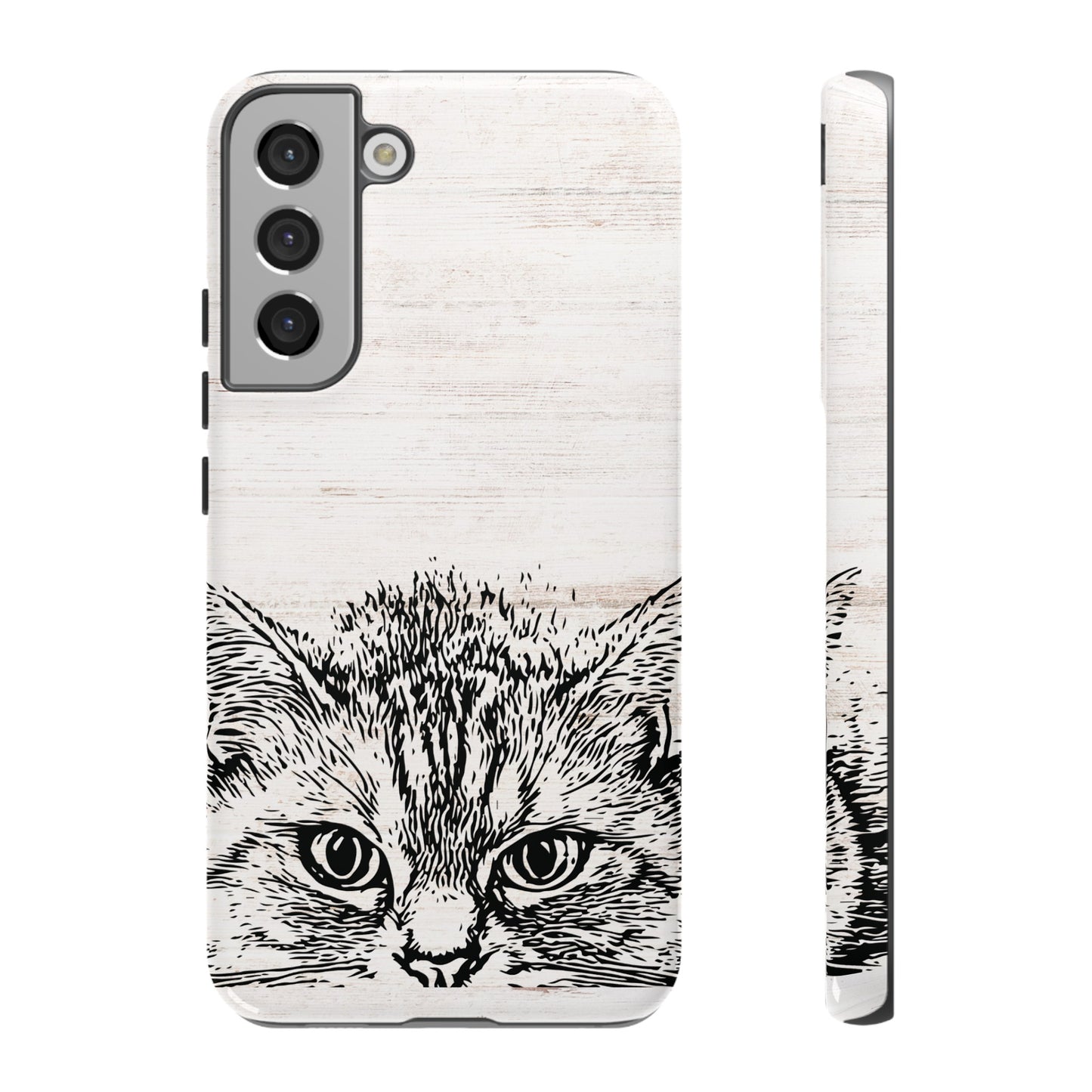 Close- Up Cat Wallpaper Phone Case | iPhone 15 Plus/ Pro, 14, 13, 12| Google Pixel 7, Pro, 5| Samsung Galaxy S23 All Major Phone Models