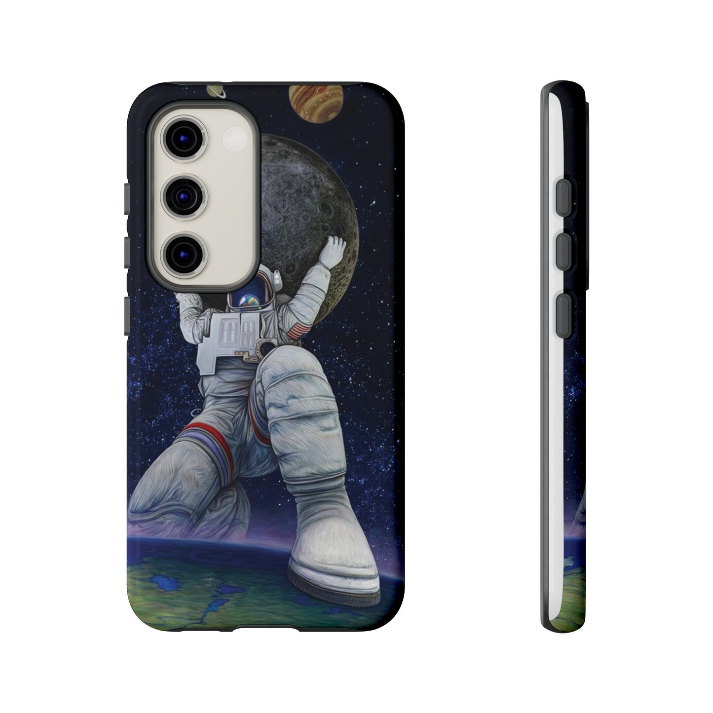 Astronaut Holding The Moon Phone Case | iPhone 15 Plus/ Pro, 14, 13, 12| Google Pixel 7, Pro, 5| Samsung Galaxy S23 All Major Phone Models