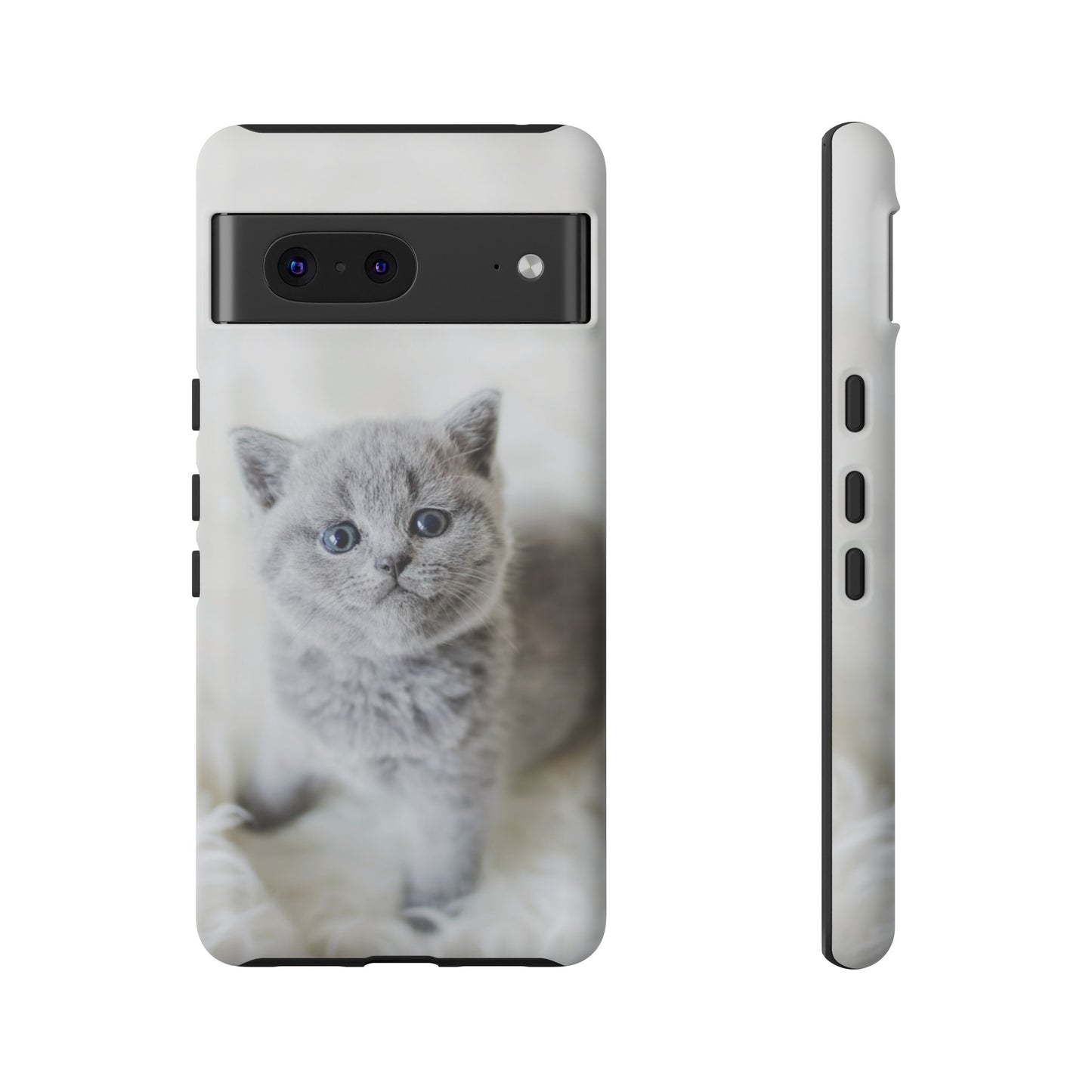 Grey Kitten Wallpaper Phone Case | iPhone 15 Plus/ Pro, 14, 13, 12| Google Pixel 7, Pro, 5| Samsung Galaxy S23 All Major Phone Models