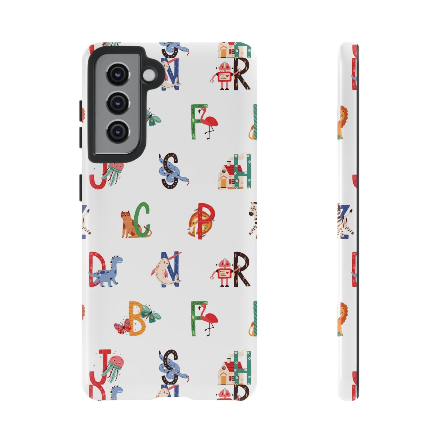 Alphabet Wallpaper Phone Case| iPhone 15 Plus/ Pro, 14, 13, 12| Google Pixel 7, Pro, 5| Samsung Galaxy S23 All Major Phone Models