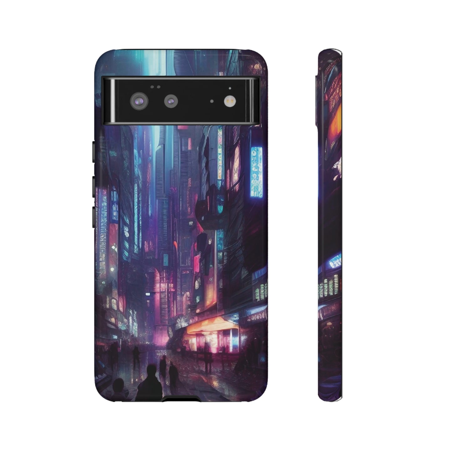 Futuristic Sci-Fi City Wallpaper Phone Case | iPhone 15 Plus/ Pro, 14, 13, 12| Google Pixel 7, Pro, 5| Samsung Galaxy S23 All Major Phone Models