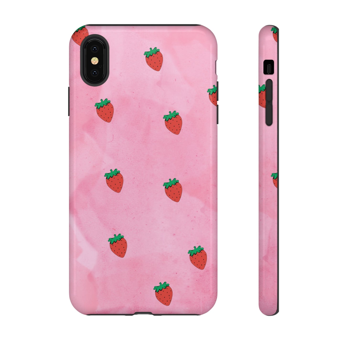 Strawberry Wallpaper Phone Case | iPhone 15 Plus/ Pro, 14, 13, 12| Google Pixel 7, Pro, 5| Samsung Galaxy S23 All Major Phone Models