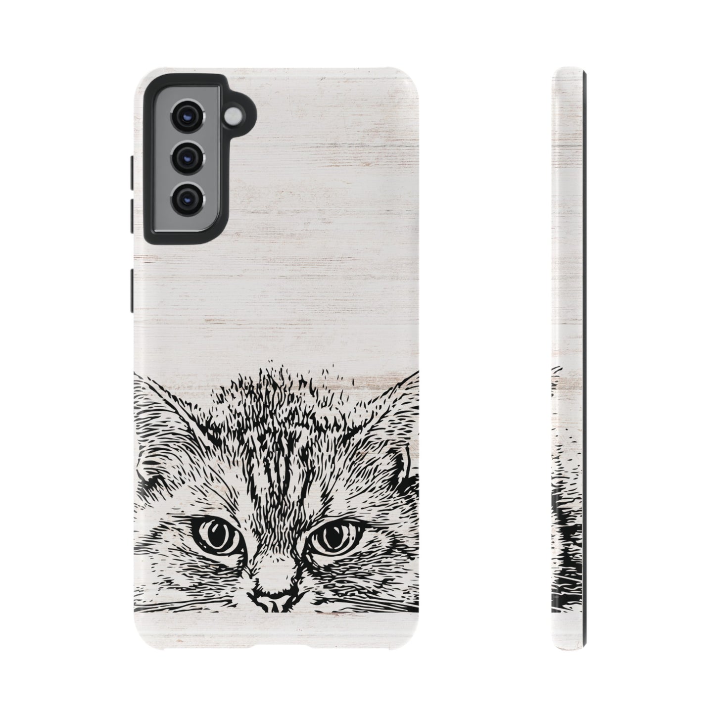 Close- Up Cat Wallpaper Phone Case | iPhone 15 Plus/ Pro, 14, 13, 12| Google Pixel 7, Pro, 5| Samsung Galaxy S23 All Major Phone Models