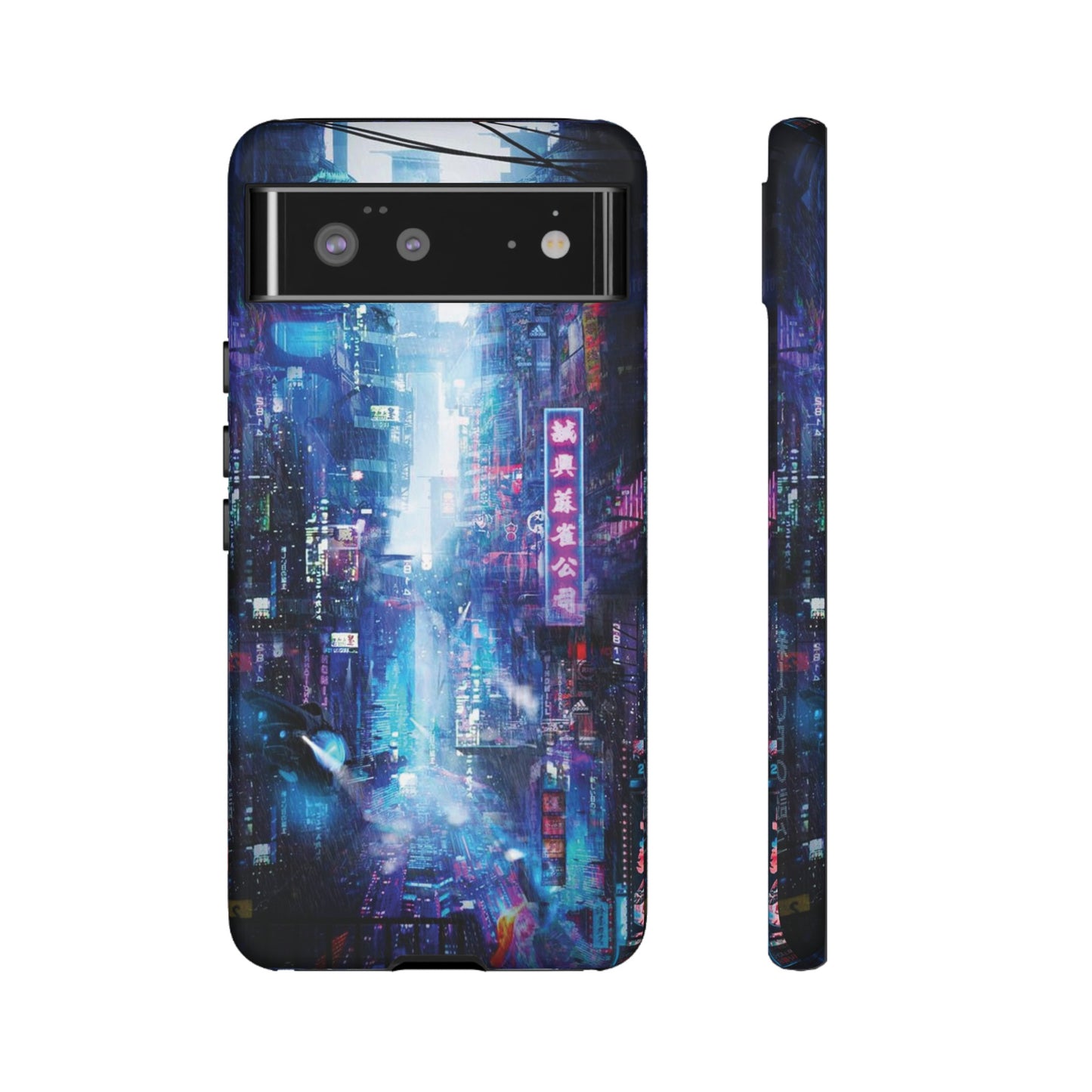 Night Life Futuristic City Wallpaper Phone Case | iPhone 15 Plus/ Pro, 14, 13, 12| Google Pixel 7, Pro, 5| Samsung Galaxy S23 All Major Phone Models