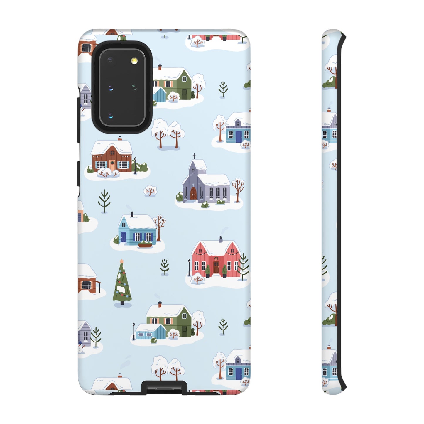 Snowy Merry Christmas Wallpaper Phone Case | iPhone 15 Plus/ Pro, 14, 13, 12| Google Pixel 7, Pro, 5| Samsung Galaxy S23 All Major Phone Models