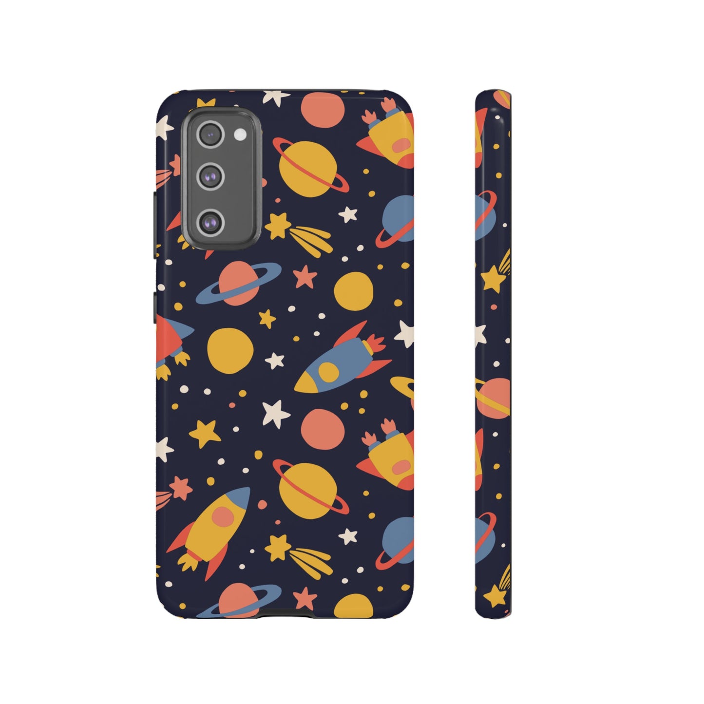 Cartoon Space Wallpaper Phone Case | iPhone 15 Plus/ Pro, 14, 13, 12| Google Pixel 7, Pro, 5| Samsung Galaxy S23 All Major Phone Models