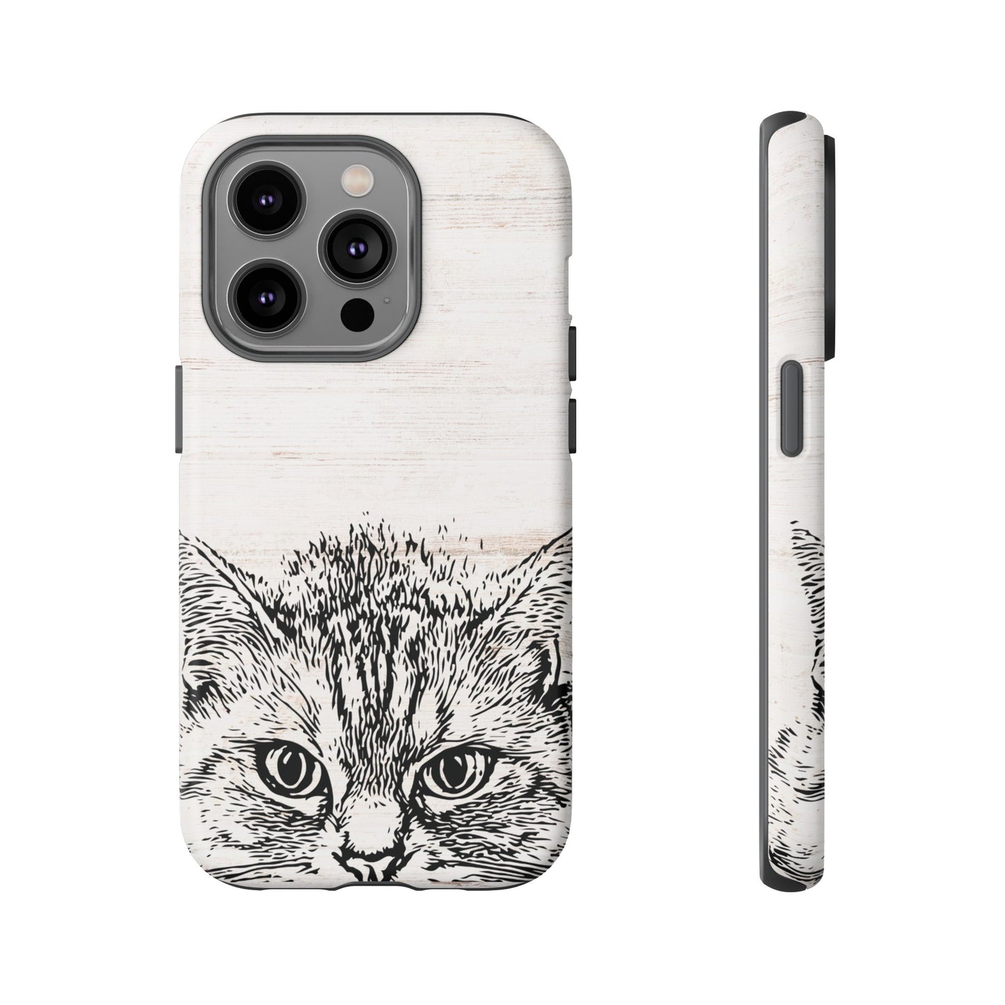 Close- Up Cat Wallpaper Phone Case | iPhone 15 Plus/ Pro, 14, 13, 12| Google Pixel 7, Pro, 5| Samsung Galaxy S23 All Major Phone Models