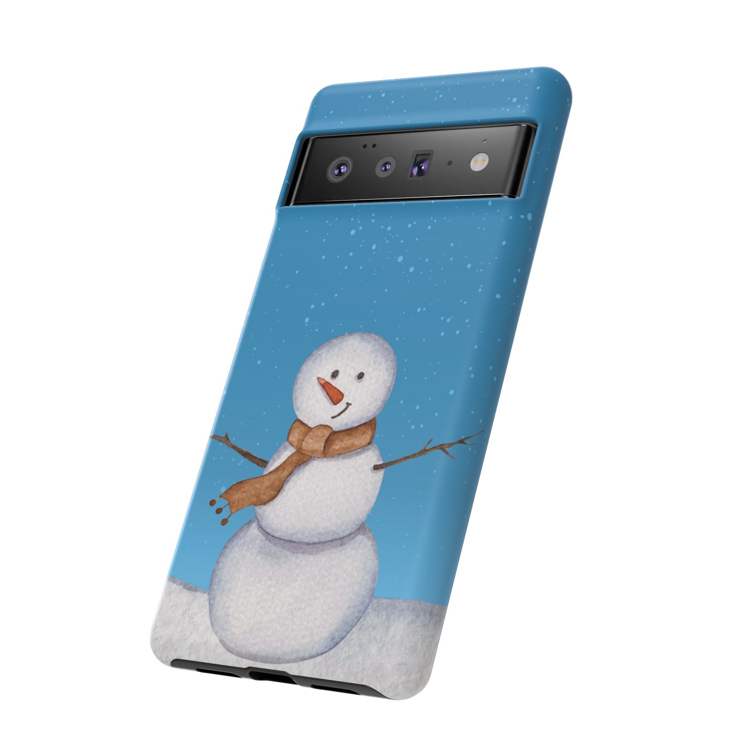 Snowman Wallpaper Phone Case | iPhone 15 Plus/ Pro, 14, 13, 12| Google Pixel 7, Pro, 5| Samsung Galaxy S23 All Major Phone Models