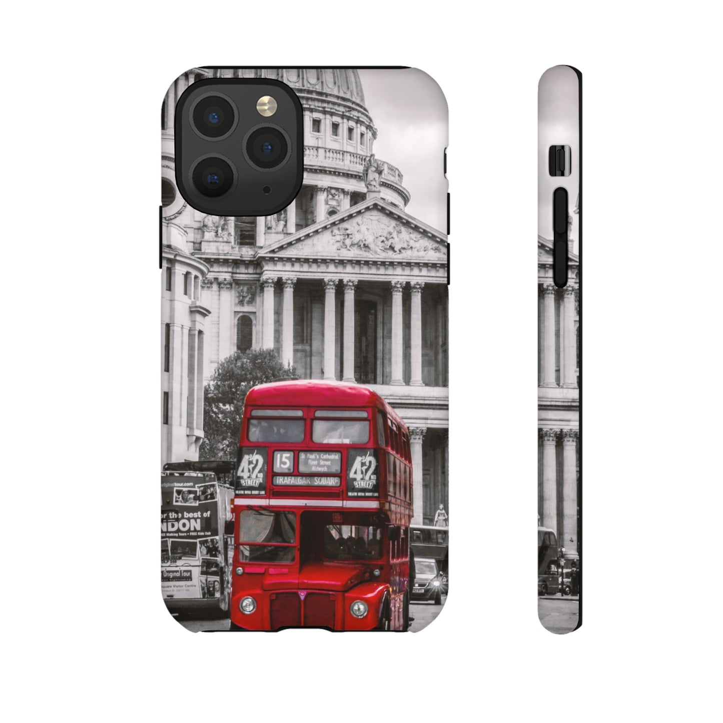 London Bus Wallpaper Phone Case | iPhone 15 Plus/ Pro, 14, 13, 12| Google Pixel 7, Pro, 5| Samsung Galaxy S23 All Major Phone Models