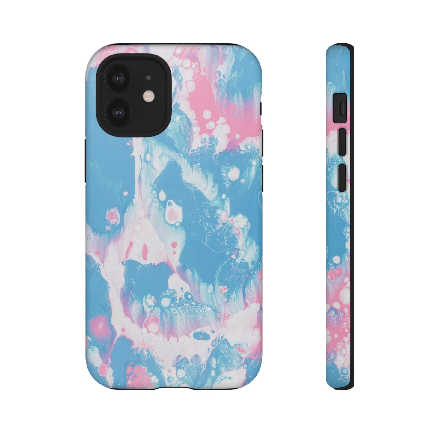 Baby Pink & Blue Resin Inspired Phone Case |iPhone 15 Plus/ Pro, 14, 13, 12|Google Pixel 7, Pro, 5|Samsung Galaxy S23 All Major Phone Models