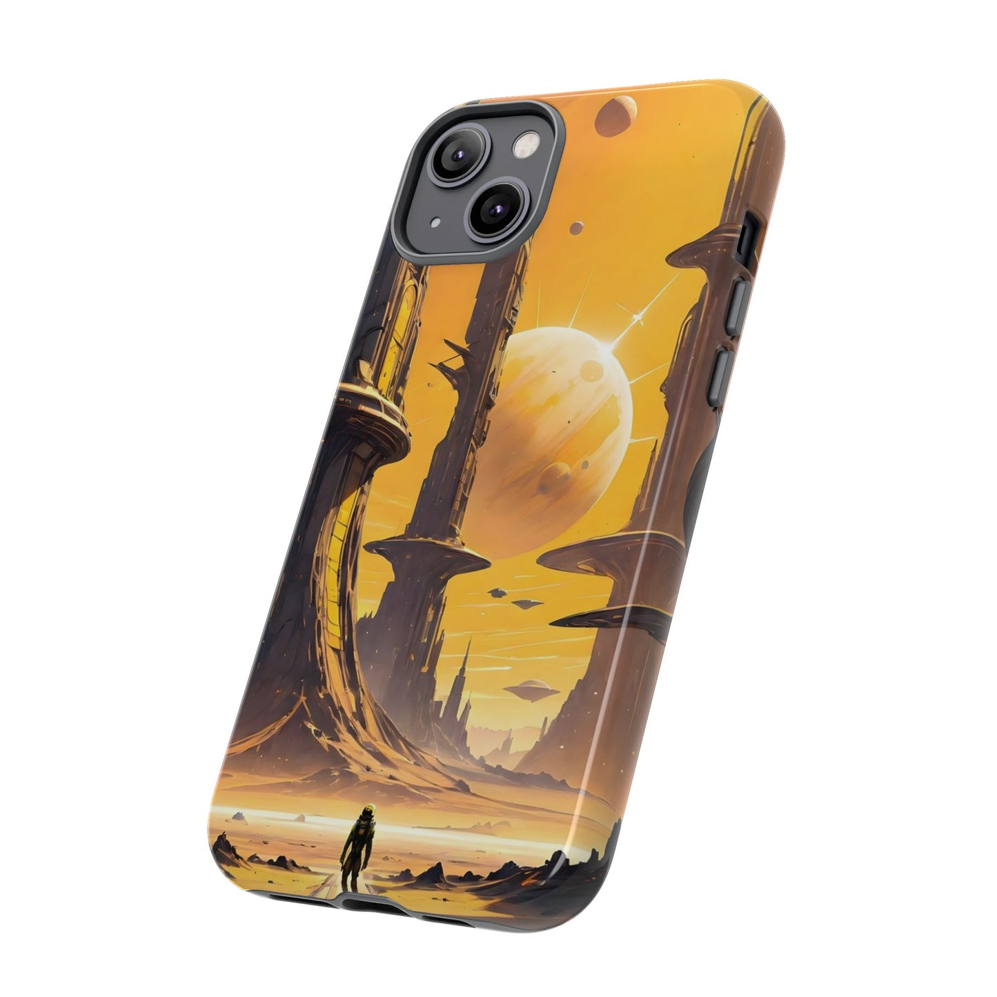 Distant Planets Sci Fi Wallpaper Phone Case | iPhone 15 Plus/ Pro, 14, 13, 12| Google Pixel 7, Pro, 5| Samsung Galaxy S23 All Major Phone Models