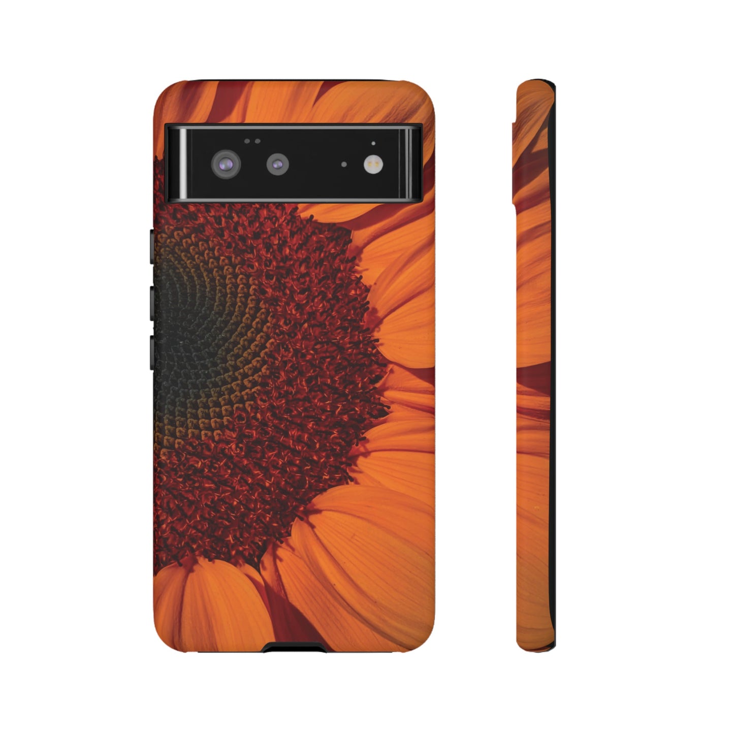 Orange Sunflower Wallpaper Phone Case | iPhone 15 Plus/ Pro, 14, 13, 12| Google Pixel 7, Pro, 5| Samsung Galaxy S23 All Major Phone Models