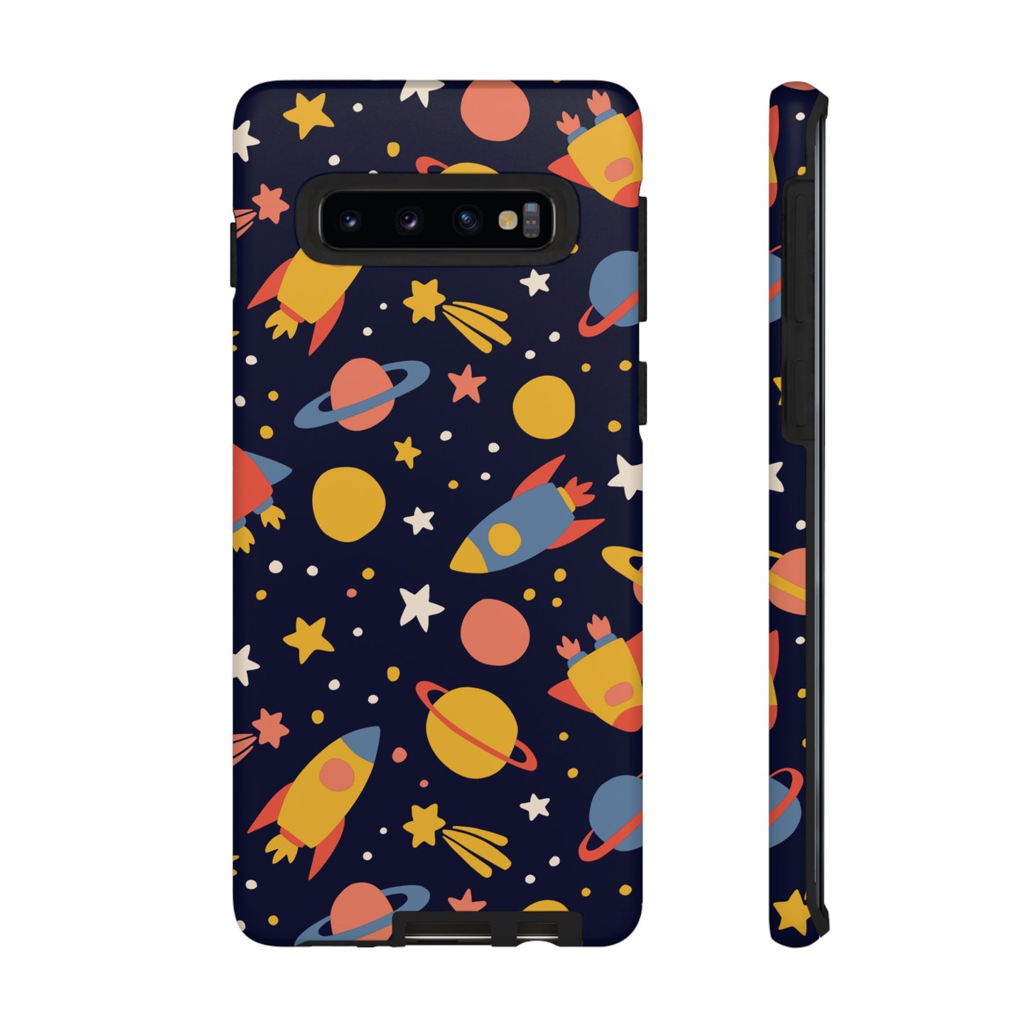 Cartoon Space Wallpaper Phone Case | iPhone 15 Plus/ Pro, 14, 13, 12| Google Pixel 7, Pro, 5| Samsung Galaxy S23 All Major Phone Models