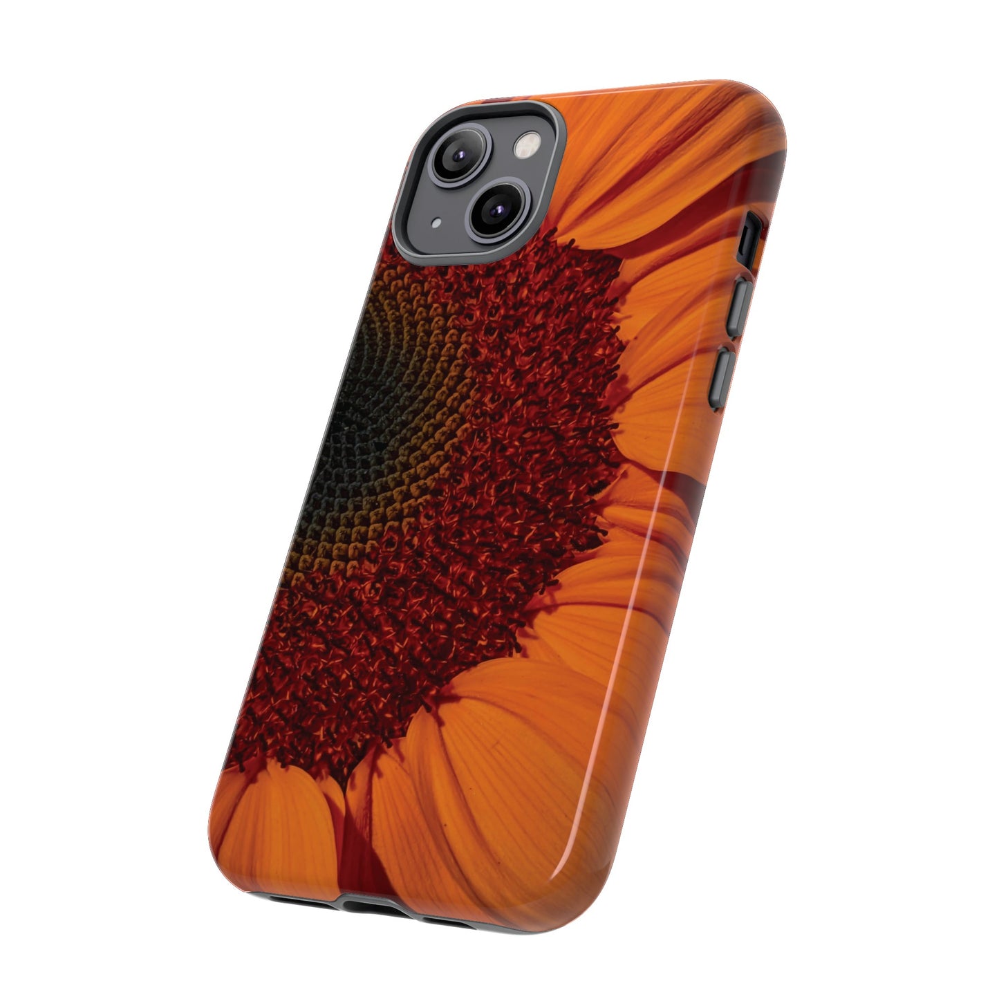 Orange Sunflower Wallpaper Phone Case | iPhone 15 Plus/ Pro, 14, 13, 12| Google Pixel 7, Pro, 5| Samsung Galaxy S23 All Major Phone Models