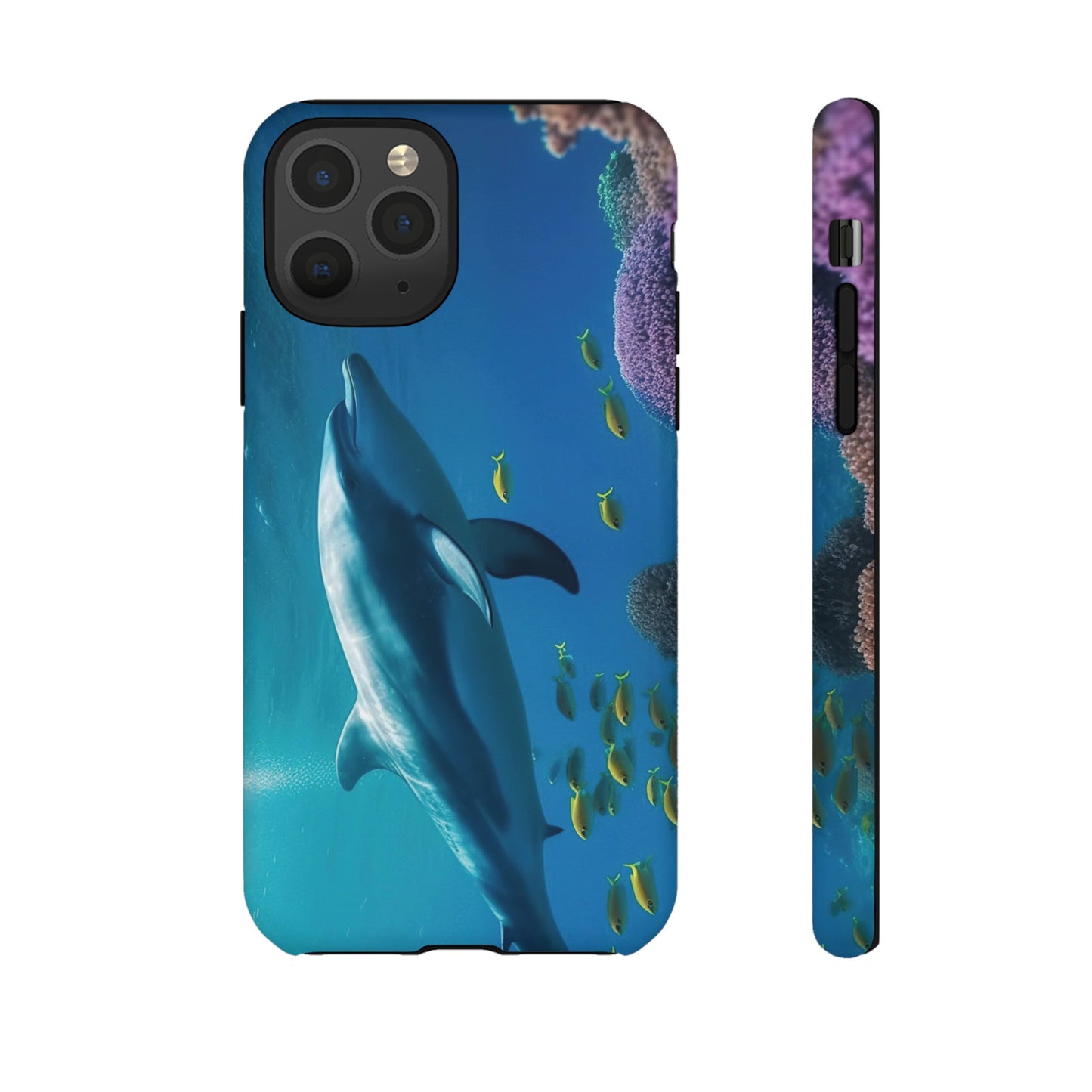 Dolphin Wallpaper Phone Case | iPhone 15 Plus/ Pro, 14, 13, 12| Google Pixel 7, Pro, 5| Samsung Galaxy S23 All Major Phone Models