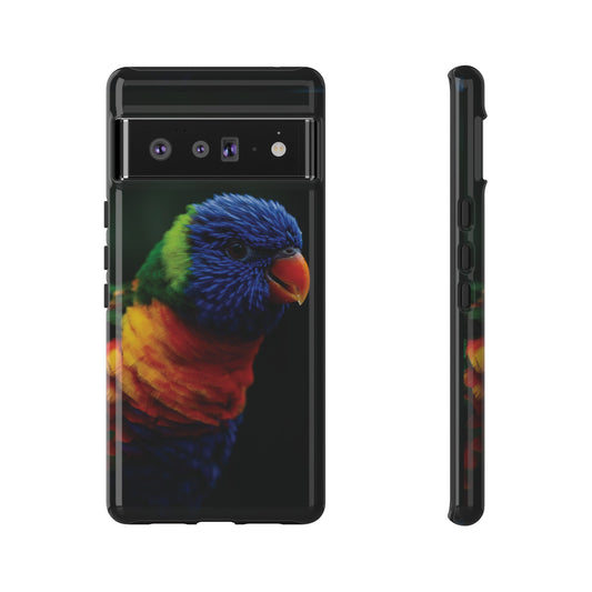 Rainbow Lorikeet Wallpaper Phone Case | iPhone 15 Plus/ Pro, 14, 13, 12| Google Pixel 7, Pro, 5| Samsung Galaxy S23 All Major Phone Models