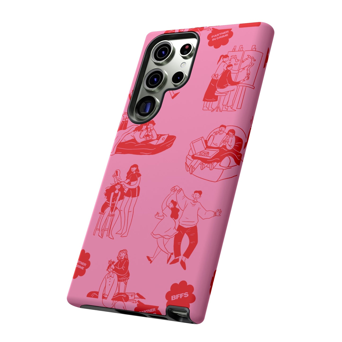 Pink Valentine's Day Wallpaper Phone Case | iPhone 15 Plus/ Pro, 14, 13, 12| Google Pixel 7, Pro, 5| Samsung Galaxy S23 All Major Phone Models