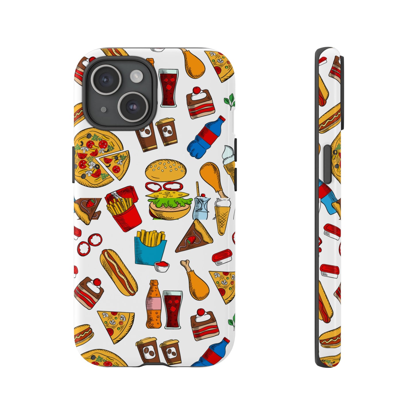 Fast Food Wallpaper Phone Case | iPhone 15 Plus/ Pro, 14, 13, 12| Google Pixel 7, Pro, 5| Samsung Galaxy S23 All Major Phone Models