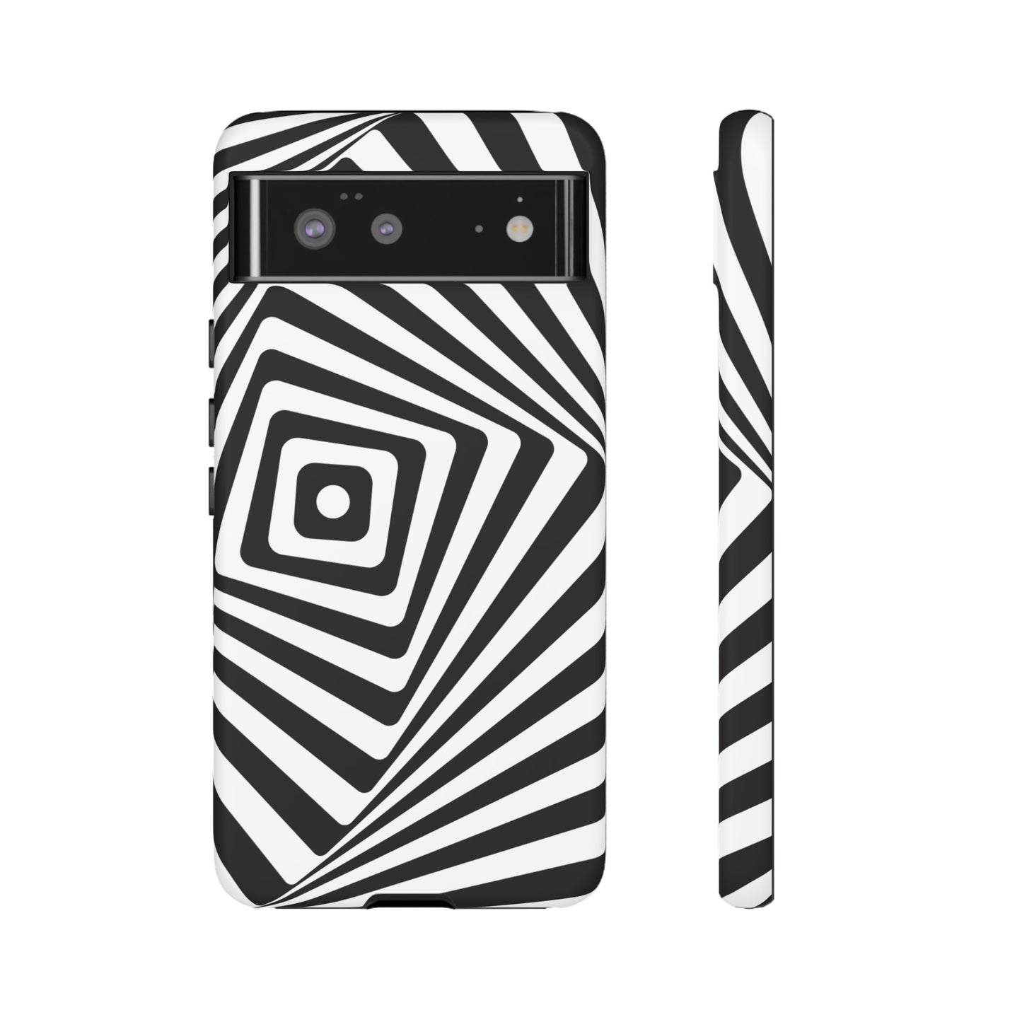 Black & White Spiral Wallpaper Phone Case | iPhone 15 Plus/ Pro, 14, 13, 12| Google Pixel 7, Pro, 5| Samsung Galaxy S23 All Major Phone Models