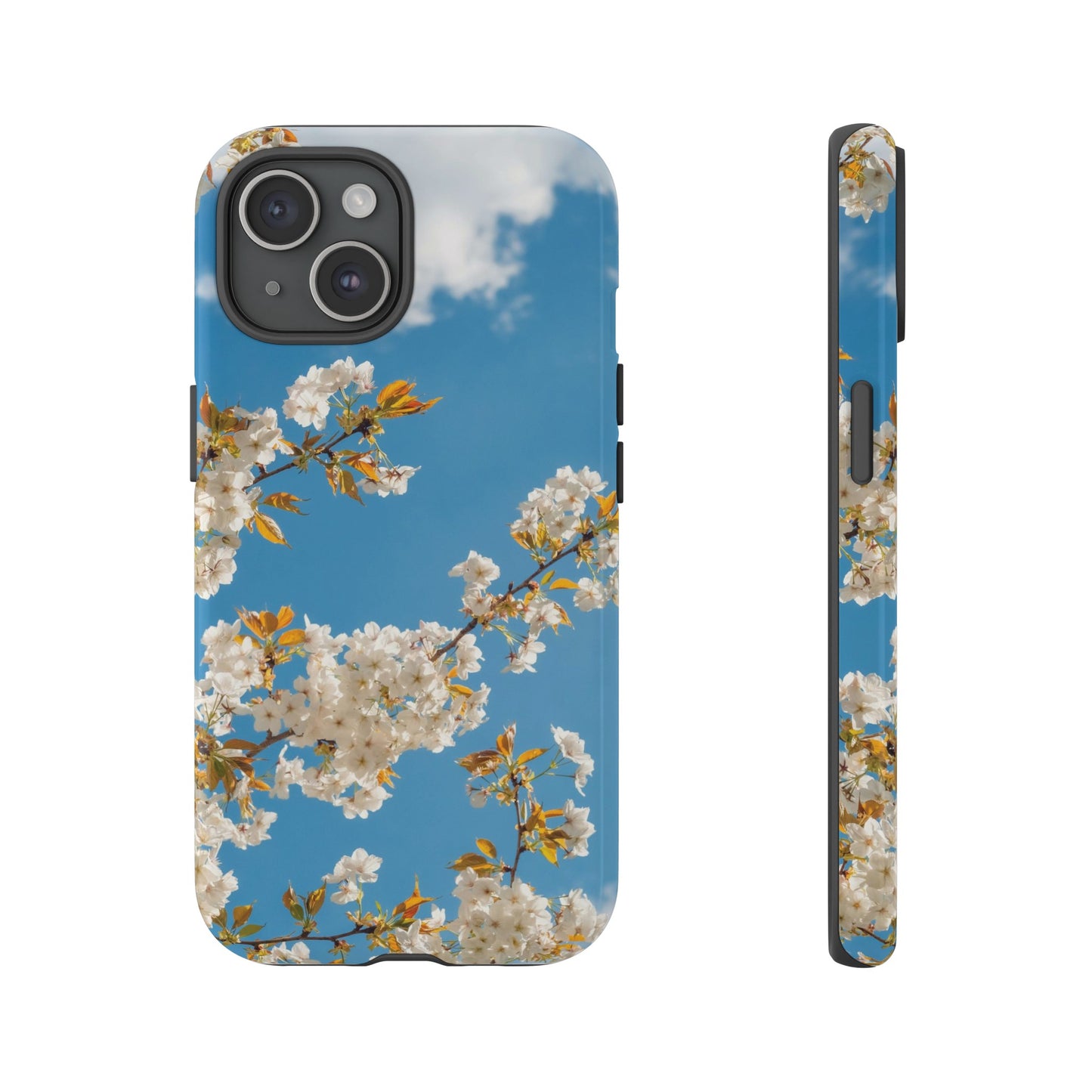 White Blossom Wallpaper Phone Case | iPhone 15 Plus/ Pro, 14, 13, 12| Google Pixel 7, Pro, 5| Samsung Galaxy S23 All Major Phone Models