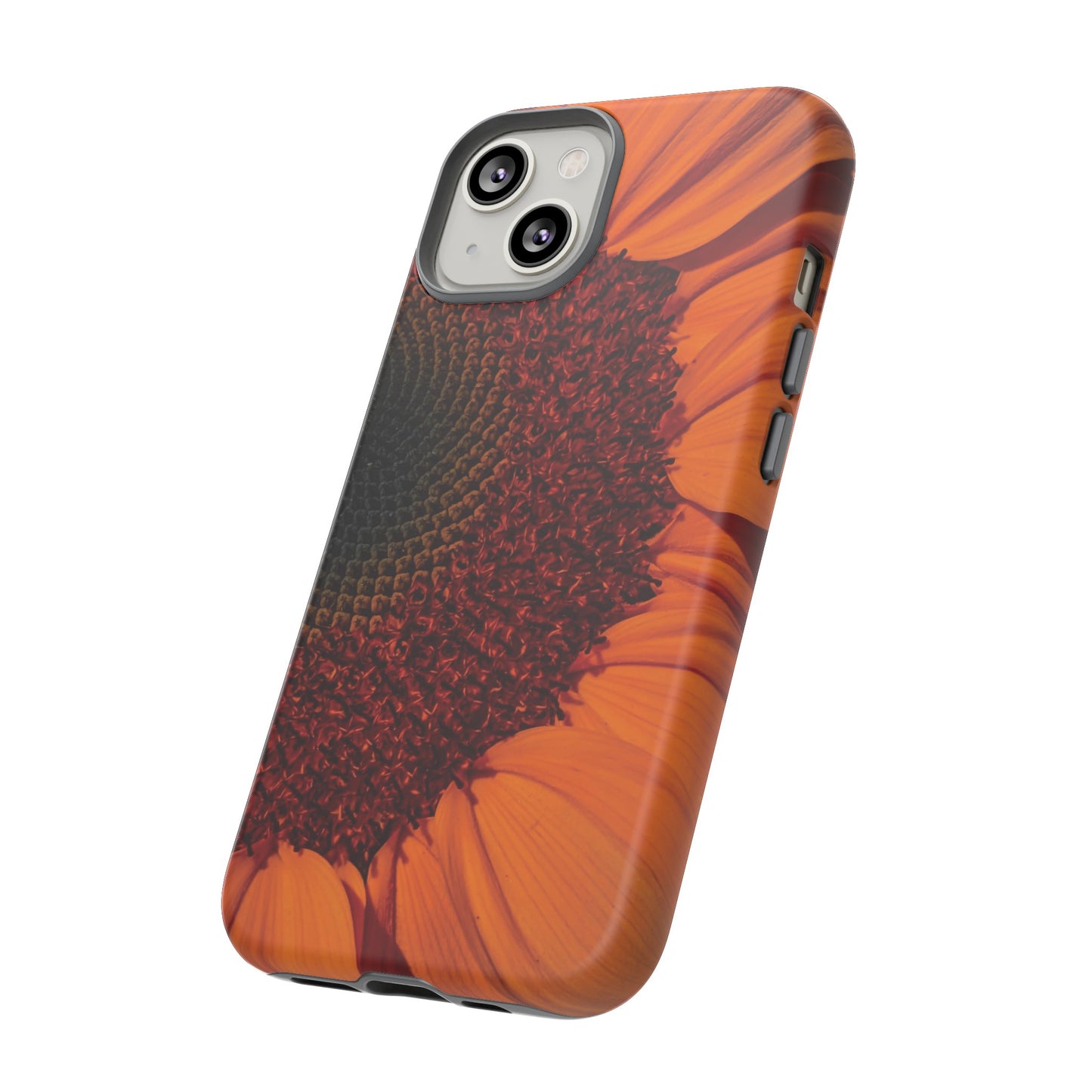 Orange Sunflower Wallpaper Phone Case | iPhone 15 Plus/ Pro, 14, 13, 12| Google Pixel 7, Pro, 5| Samsung Galaxy S23 All Major Phone Models