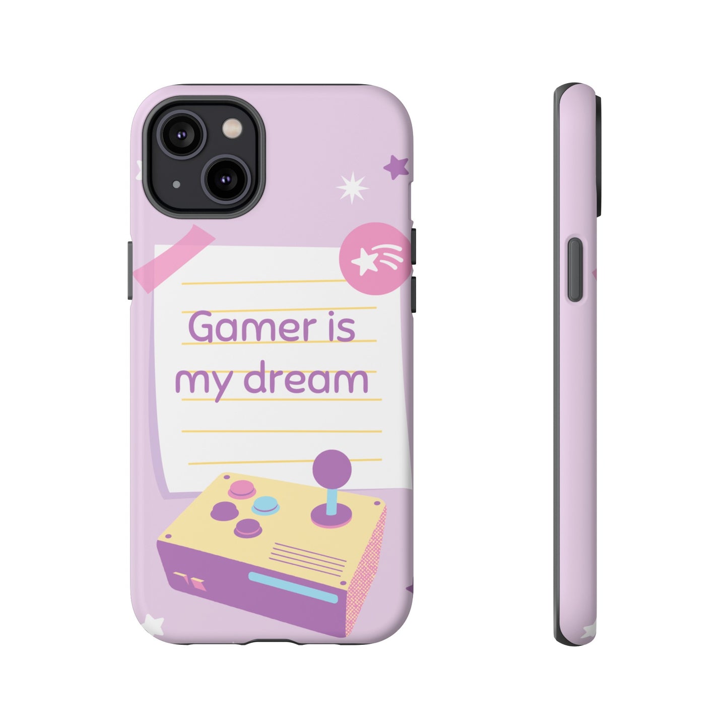 Gamer Is My Dream Job Wallpaper Phone Case | iPhone 15 Plus/ Pro, 14, 13, 12| Google Pixel 7, Pro, 5| Samsung Galaxy S23 All Major Phone Models