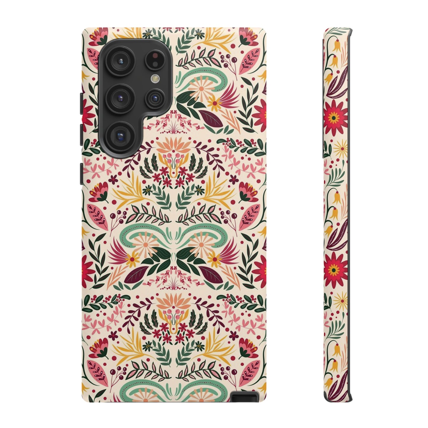 Bright Floral Wallpaper Phone Case | iPhone 15 Plus/ Pro, 14, 13, 12| Google Pixel 7, Pro, 5| Samsung Galaxy S23 All Major Phone Models