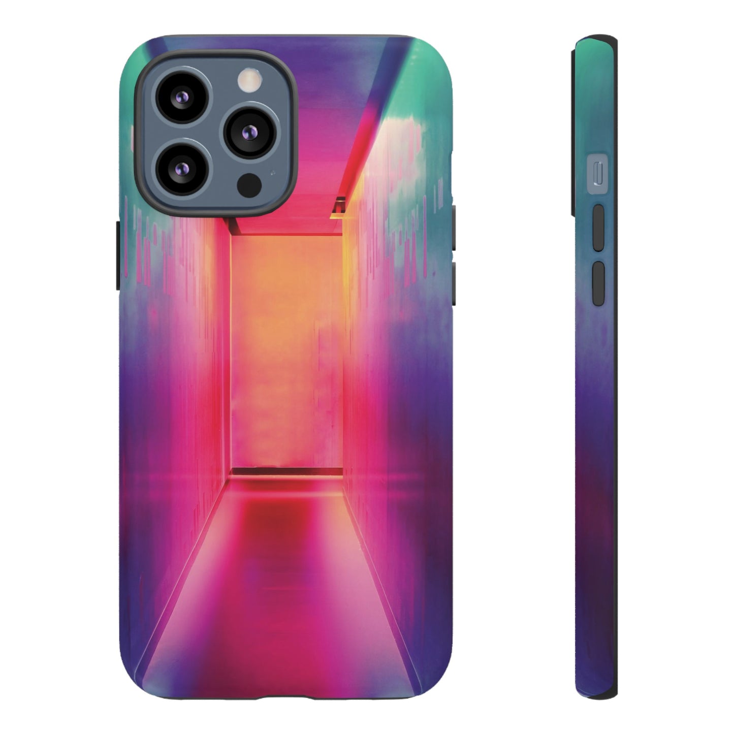 Rainbow Hallway Wallpaper Phone Case | iPhone 15 Plus/ Pro, 14, 13, 12| Google Pixel 7, Pro, 5| Samsung Galaxy S23 All Major Phone Models