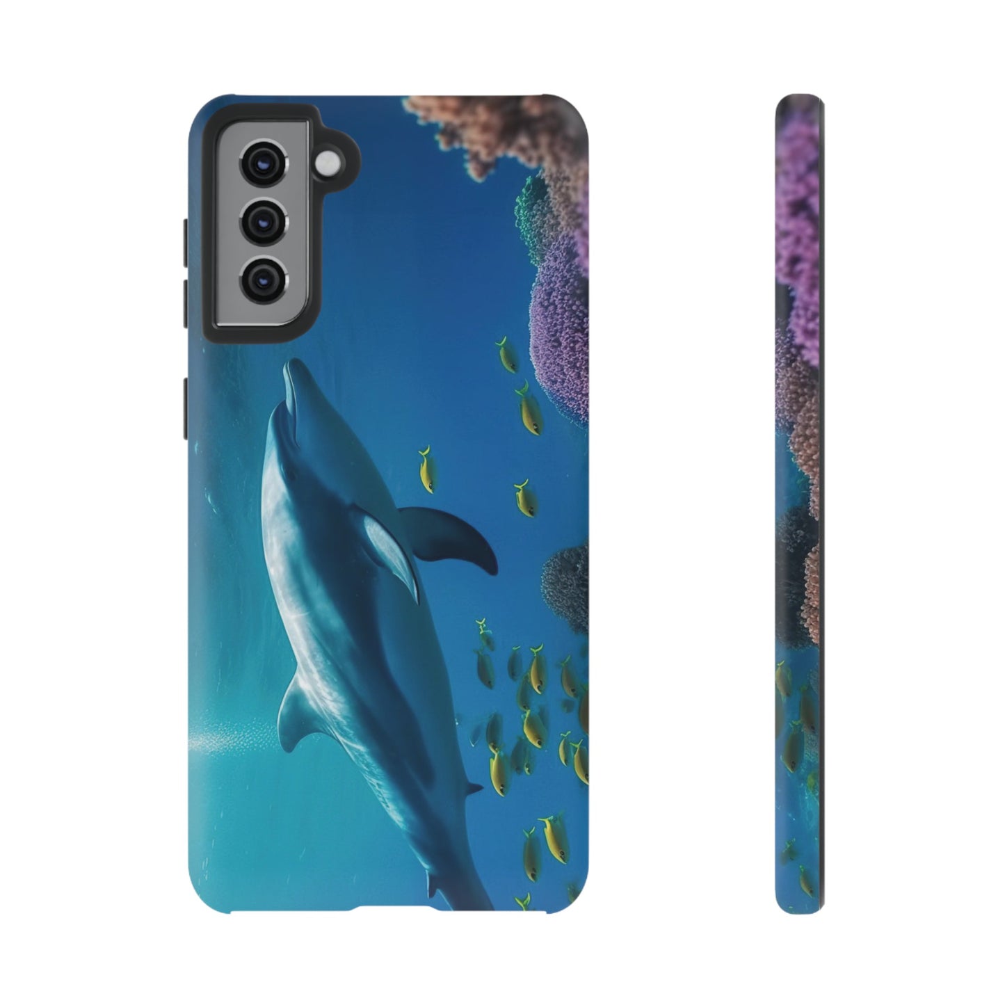 Dolphin Wallpaper Phone Case | iPhone 15 Plus/ Pro, 14, 13, 12| Google Pixel 7, Pro, 5| Samsung Galaxy S23 All Major Phone Models