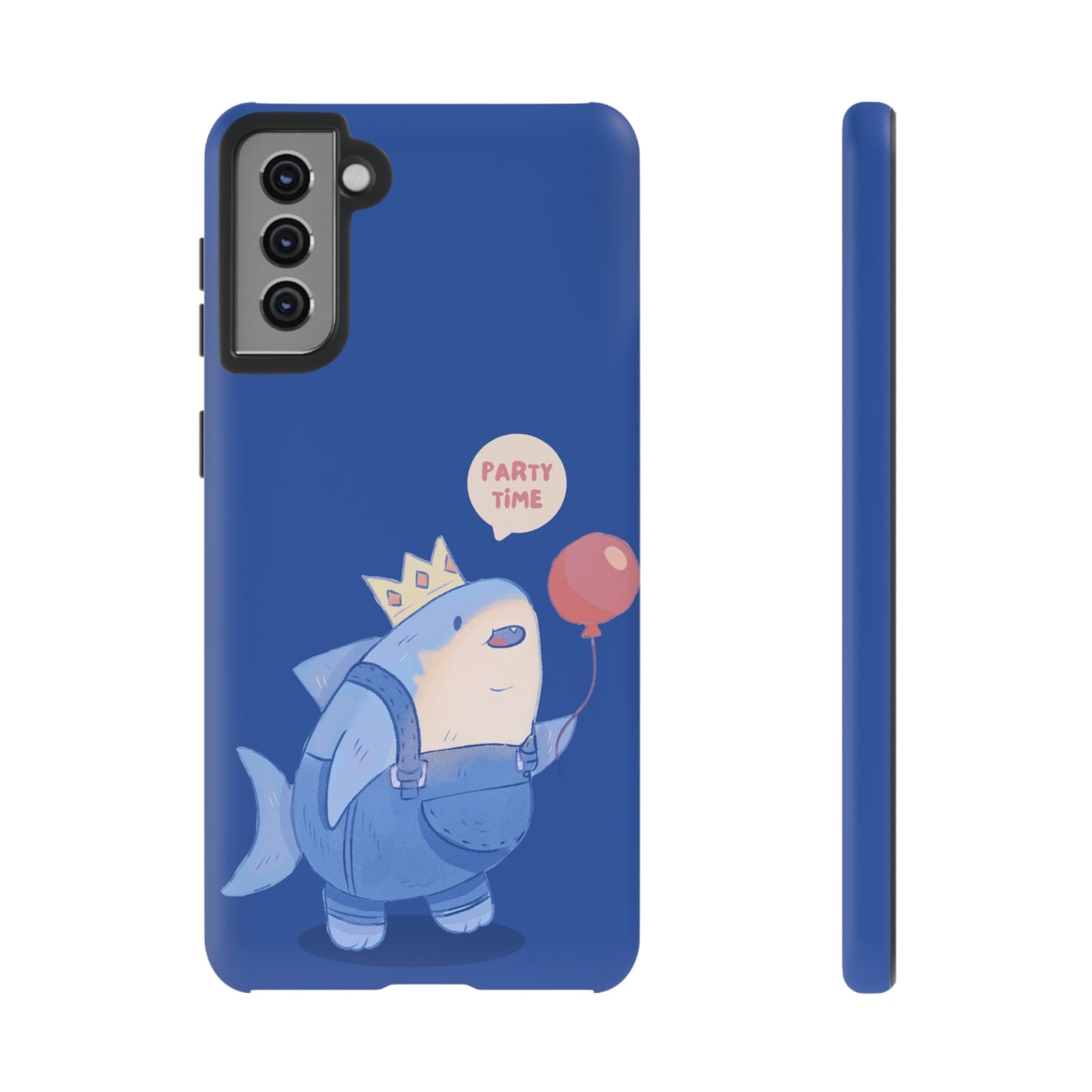 Shark Party Time Phone Case | iPhone 15 Plus/ Pro, 14, 13, 12| Google Pixel 7, Pro, 5| Samsung Galaxy S23 All Major Phone Models