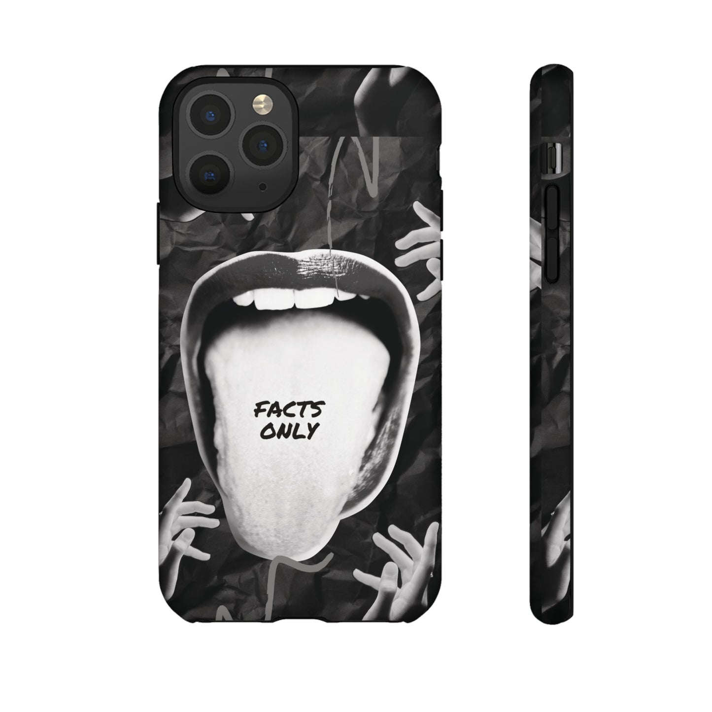 Facts Only Wallpaper Phone Case | iPhone 15 Plus/ Pro, 14, 13, 12| Google Pixel 7, Pro, 5| Samsung Galaxy S23 All Major Phone Models