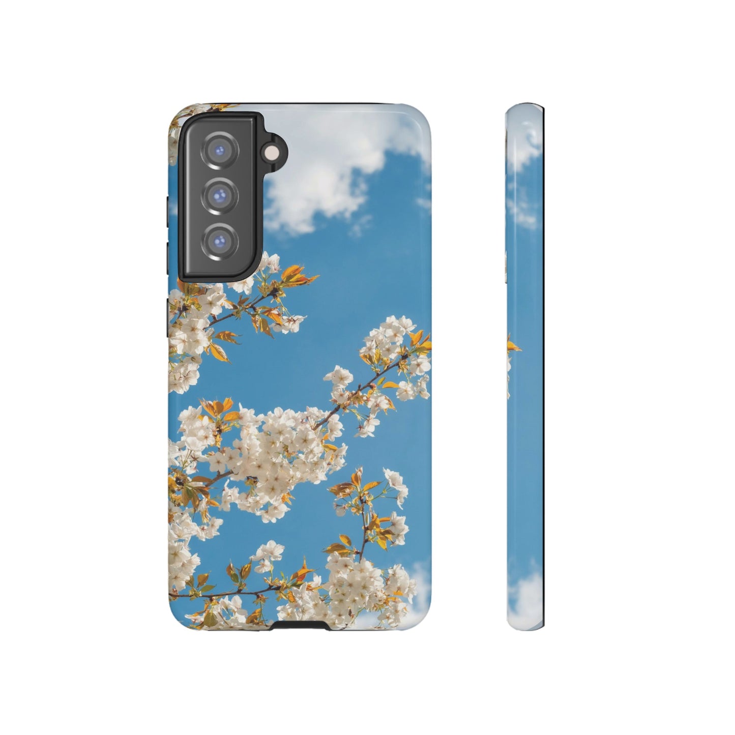 White Blossom Wallpaper Phone Case | iPhone 15 Plus/ Pro, 14, 13, 12| Google Pixel 7, Pro, 5| Samsung Galaxy S23 All Major Phone Models