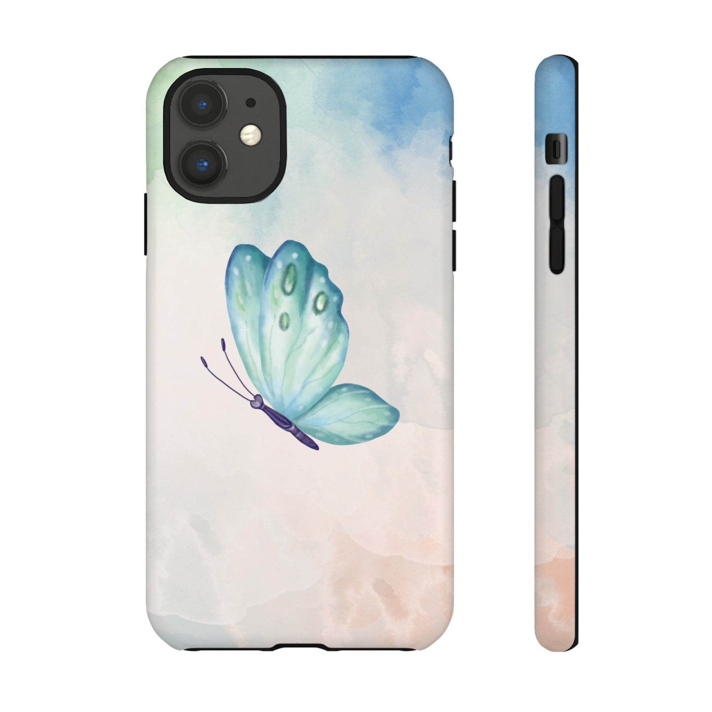 Blue Butterfly Wallpaper Phone Case  | iPhone 15 Plus/ Pro, 14, 13, 12| Google Pixel 7, Pro, 5| Samsung Galaxy S23 All Major Phone Models