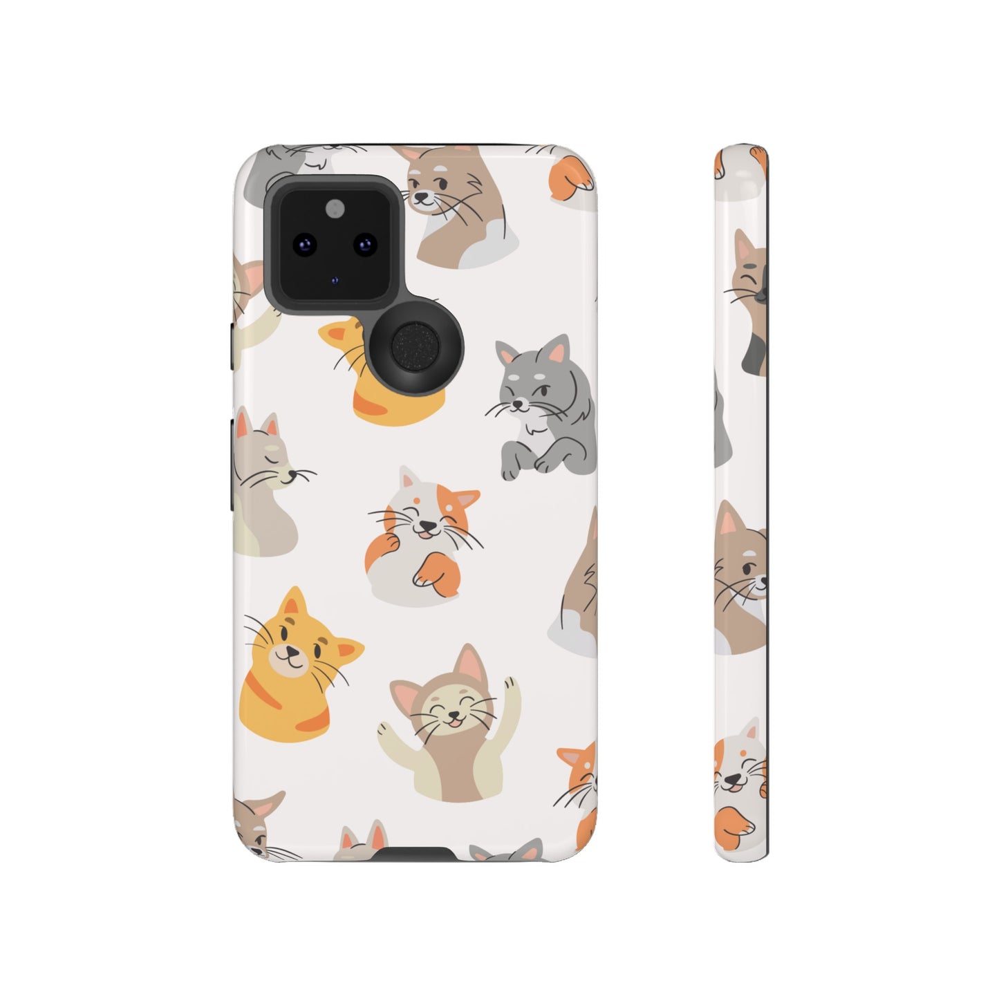 Adorable Cats Wallpaper Phone Case | iPhone 15 Plus/ Pro, 14, 13, 12| Google Pixel 7, Pro, 5| Samsung Galaxy S23 All Major Phone Models