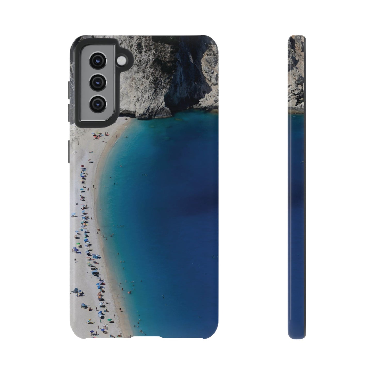 Blue Beach Wallpaper Phone Case | iPhone 15 Plus/ Pro, 14, 13, 12| Google Pixel 7, Pro, 5| Samsung Galaxy S23 All Major Phone Models