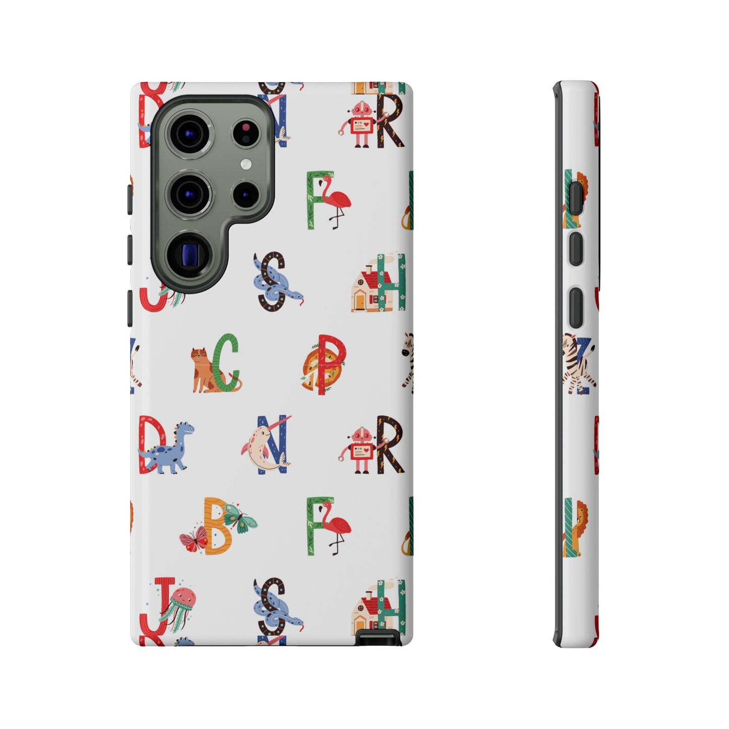 Alphabet Wallpaper Phone Case| iPhone 15 Plus/ Pro, 14, 13, 12| Google Pixel 7, Pro, 5| Samsung Galaxy S23 All Major Phone Models