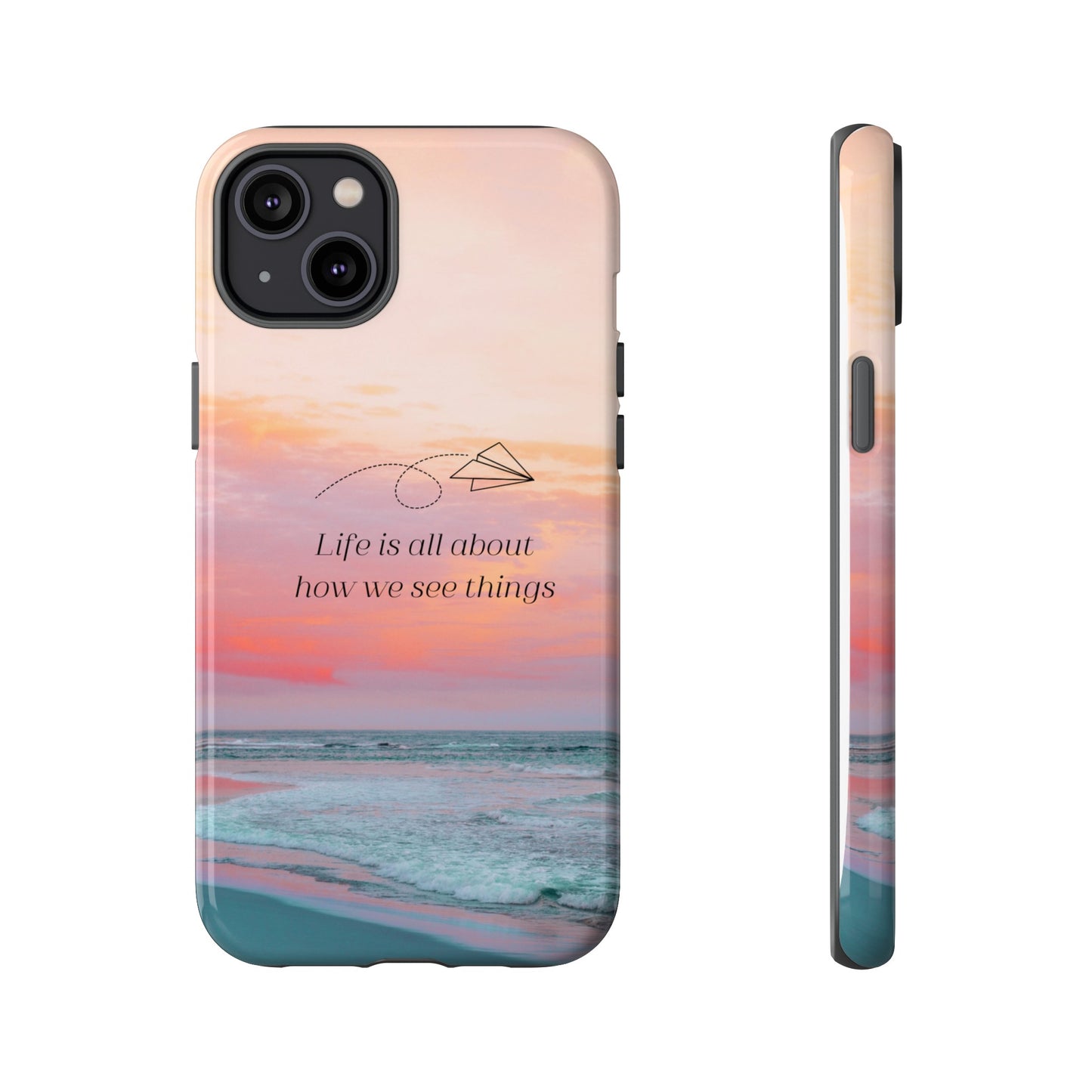 Thoughts at Sunset Phone Case | iPhone 15 Plus/ Pro, 14, 13, 12| Google Pixel 7, Pro, 5| Samsung Galaxy S23 All Major Phone Models