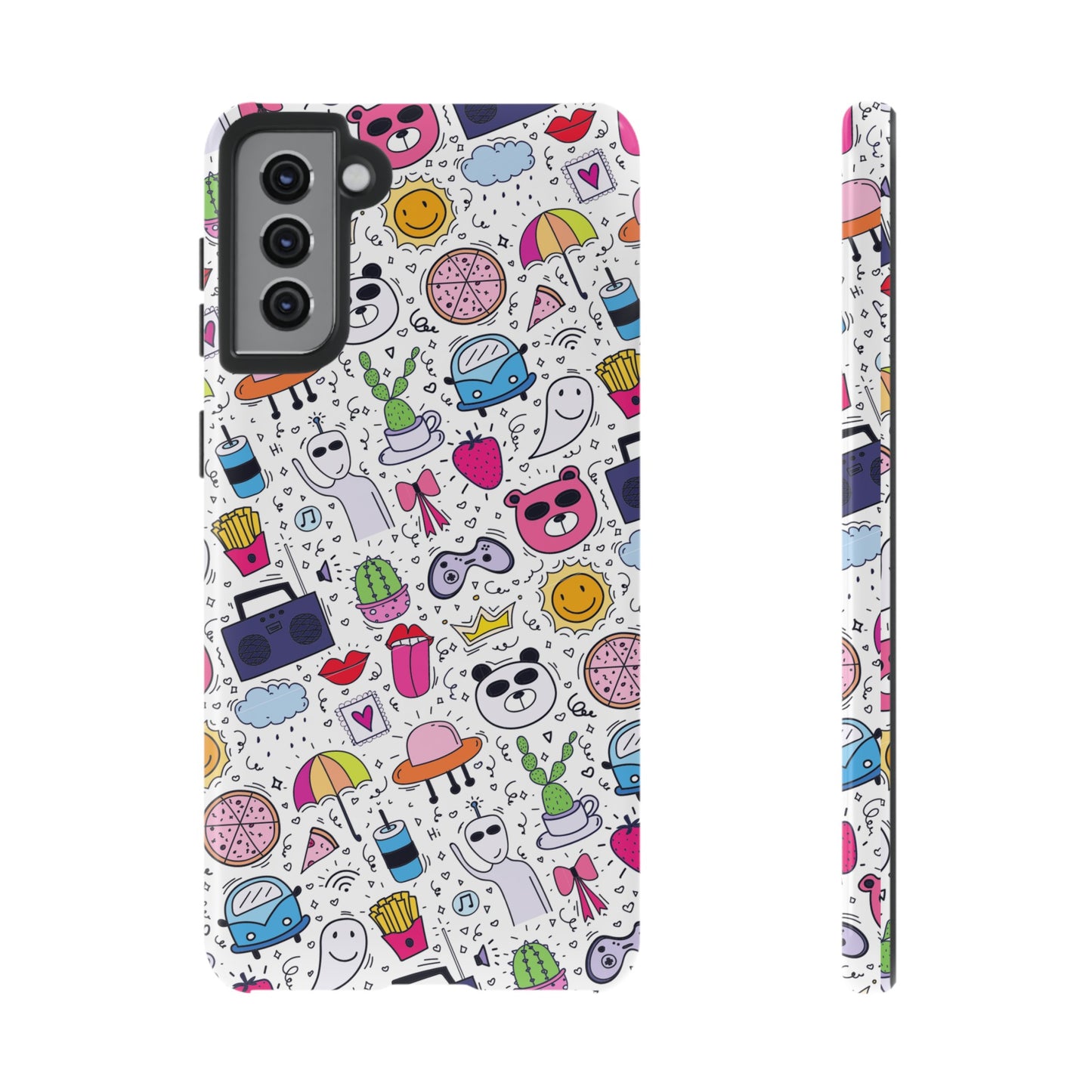 Cartoon Collage Phone Case | iPhone 15 Plus/ Pro, 14, 13, 12| Google Pixel 7, Pro, 5| Samsung Galaxy S23 All Major Phone Models