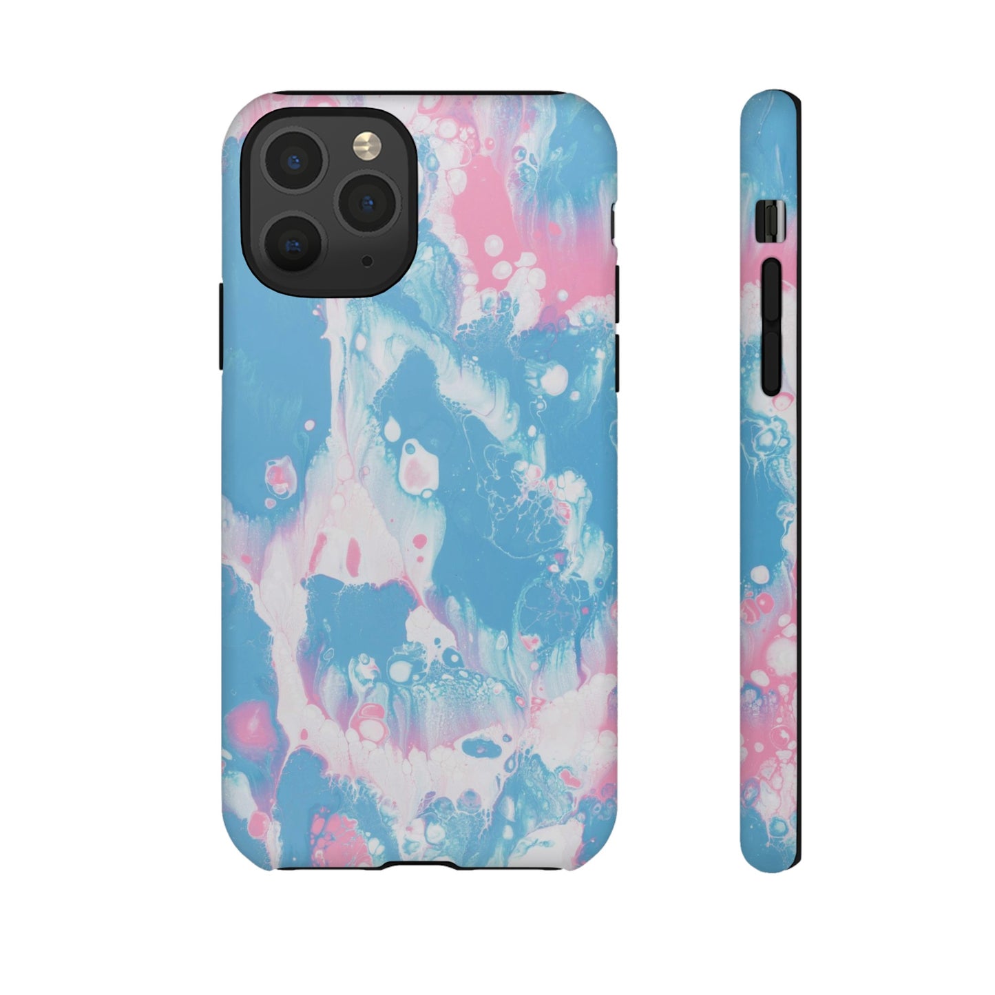 Baby Pink & Blue Resin Inspired Phone Case |iPhone 15 Plus/ Pro, 14, 13, 12|Google Pixel 7, Pro, 5|Samsung Galaxy S23 All Major Phone Models