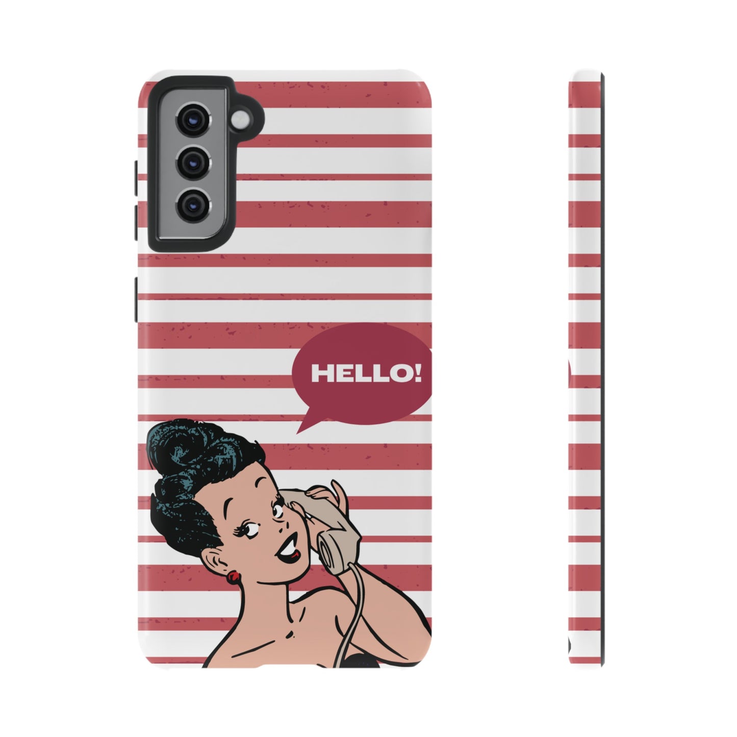 Hello! Wallpaper Phone Case | iPhone 15 Plus/ Pro, 14, 13, 12| Google Pixel 7, Pro, 5| Samsung Galaxy S23 All Major Phone Models