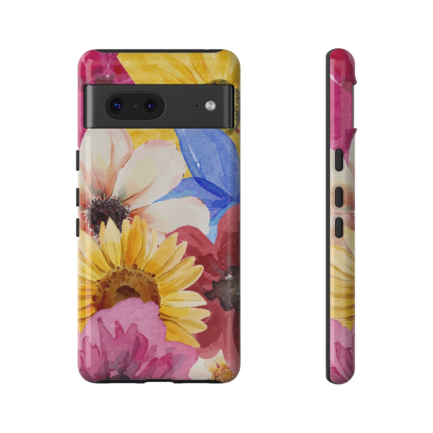 Overlapping Flowers Wallpaper Phone Case | iPhone 15 Plus/ Pro, 14, 13, 12| Google Pixel 7, Pro, 5| Samsung Galaxy S23 All Major Phone Models